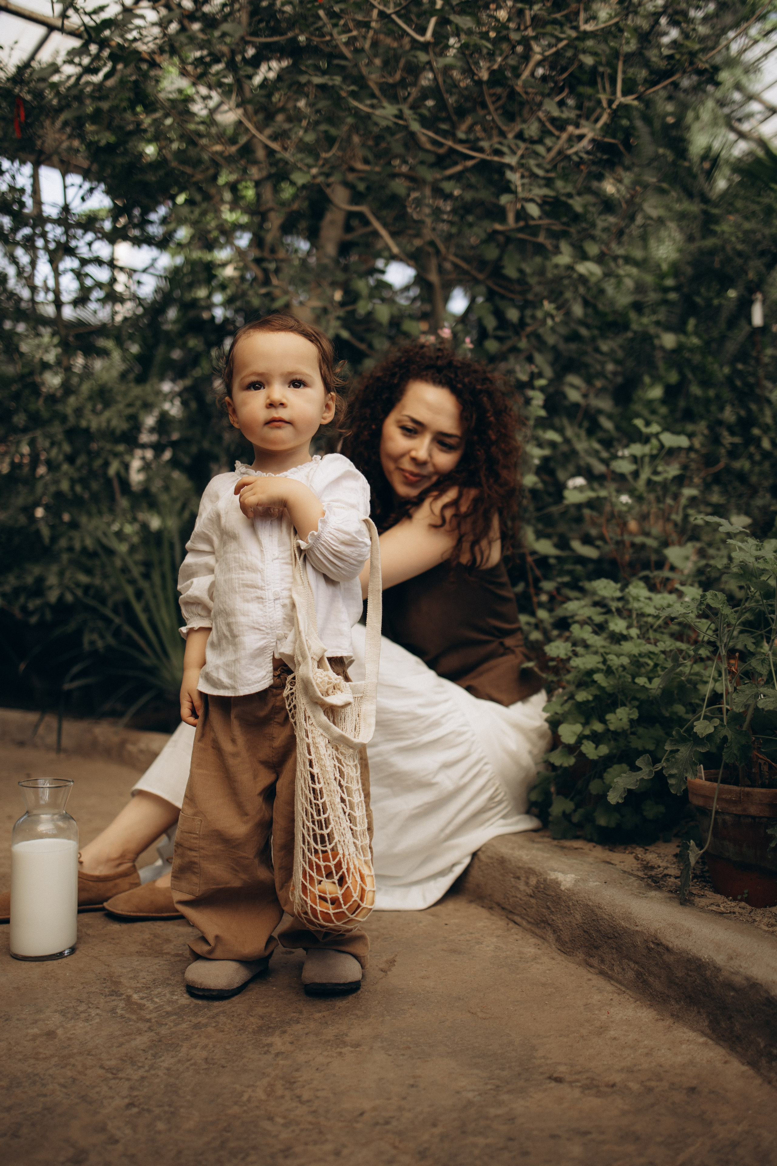 Прогулка по оранжерее. Семейный фотограф в Москве Ксения Аганина