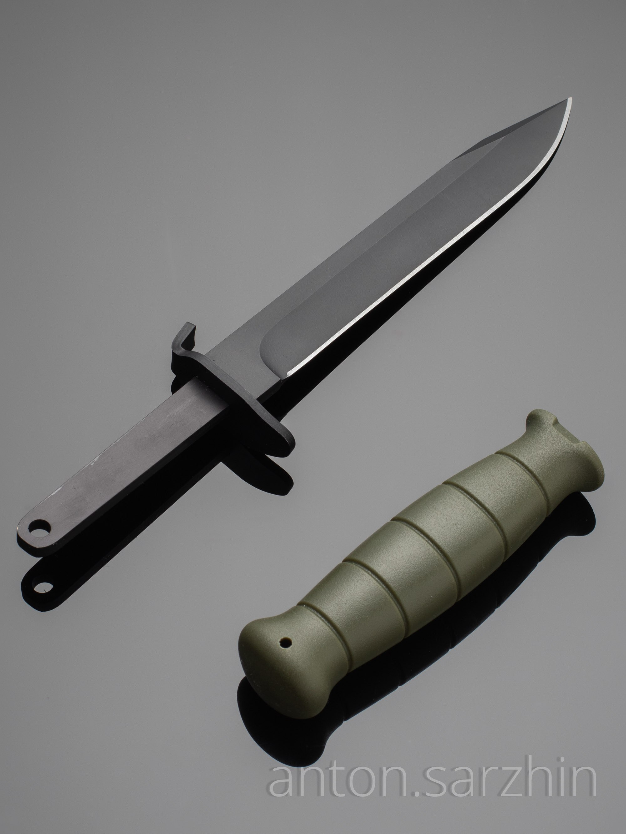 Предметная съемка клинка со съемной ручкой
