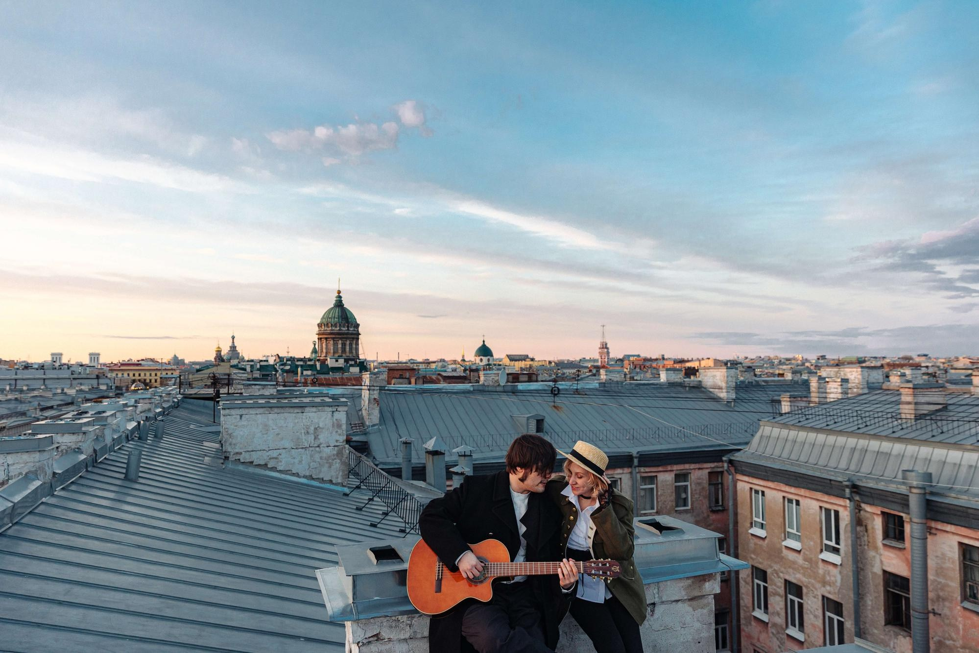 Фотосессия лав стори Вани и Рины в СПб