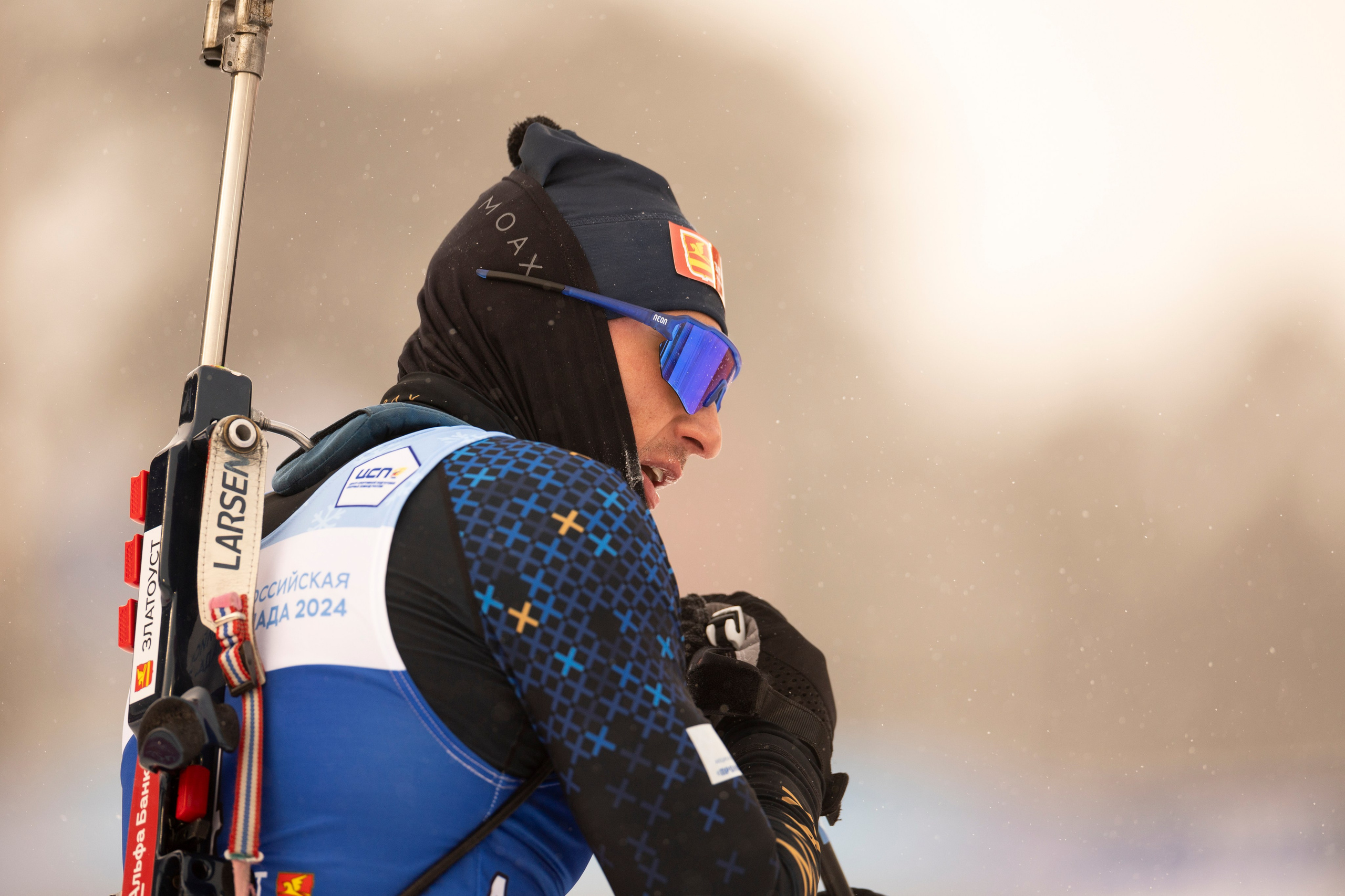 Всероссийская спартакиада по биатлону. Мужчины. Гонка преследования. Спортивный репортажный фотограф Казань Нафис Сиразетдинов