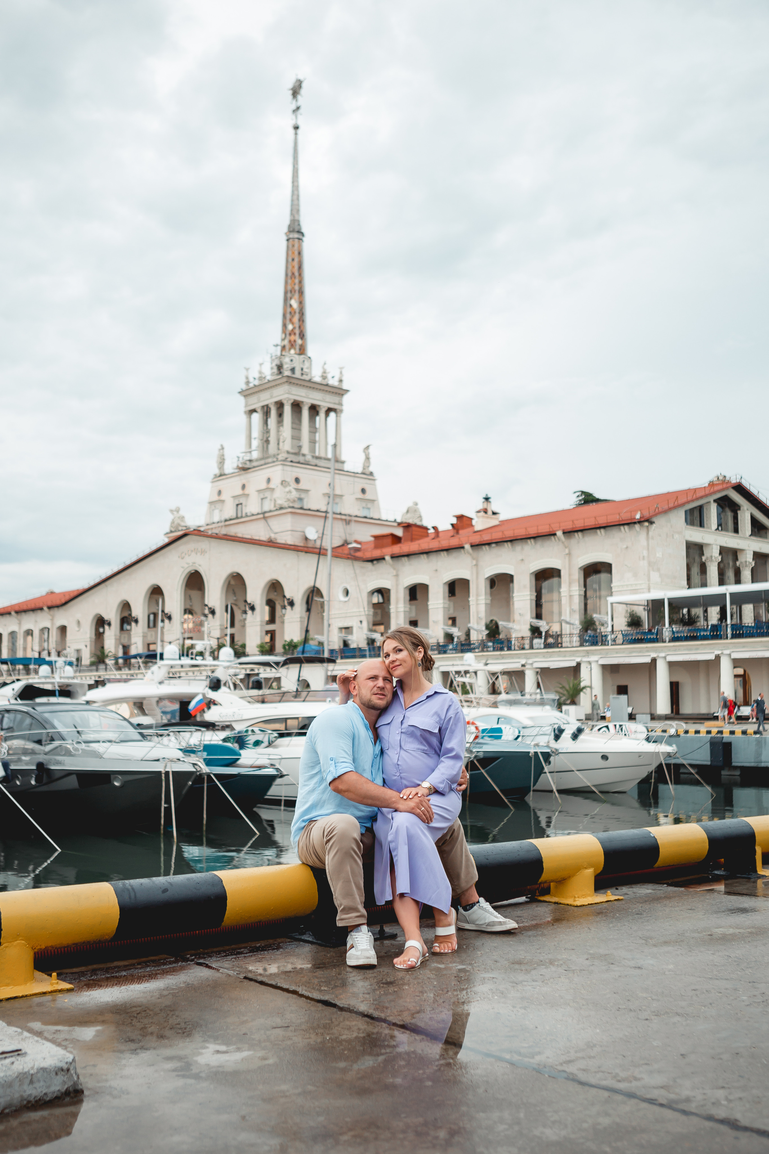 «В ожидании» морской порт. Семейный и свадебный фотограф Сочи Адлер Сириус Красная поляна