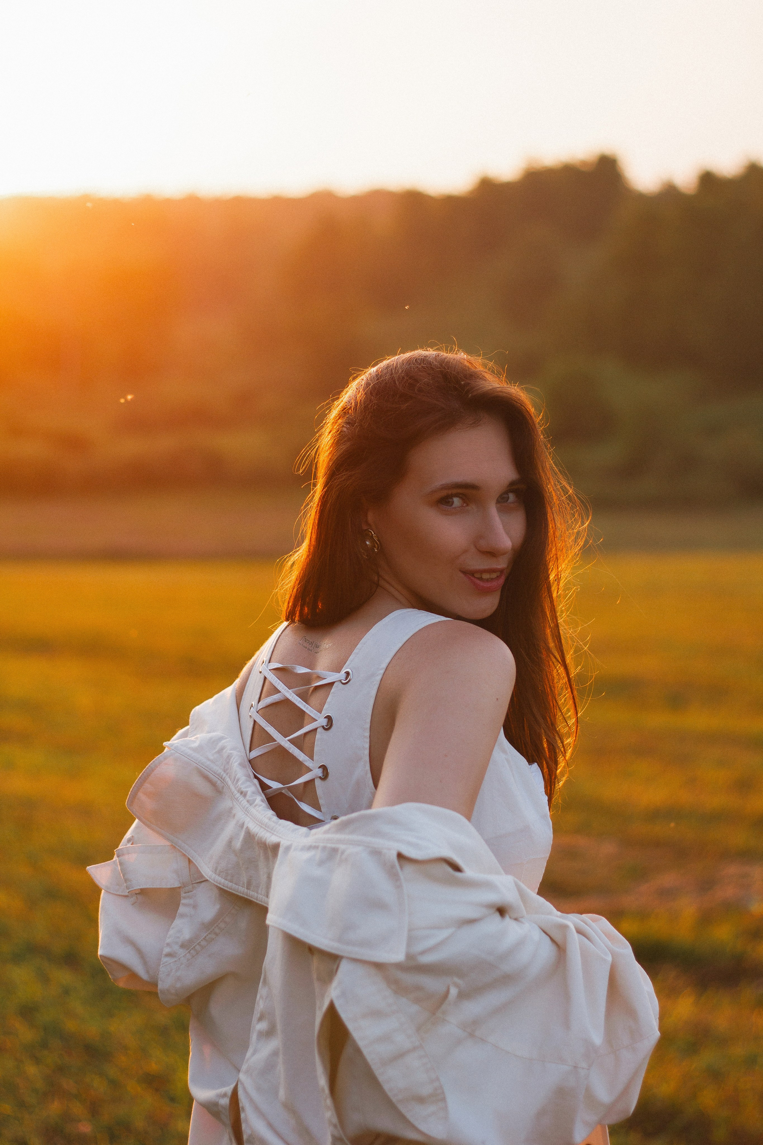 Оля, закат. Анастасия Дубцова. Фотограф в Кемерово