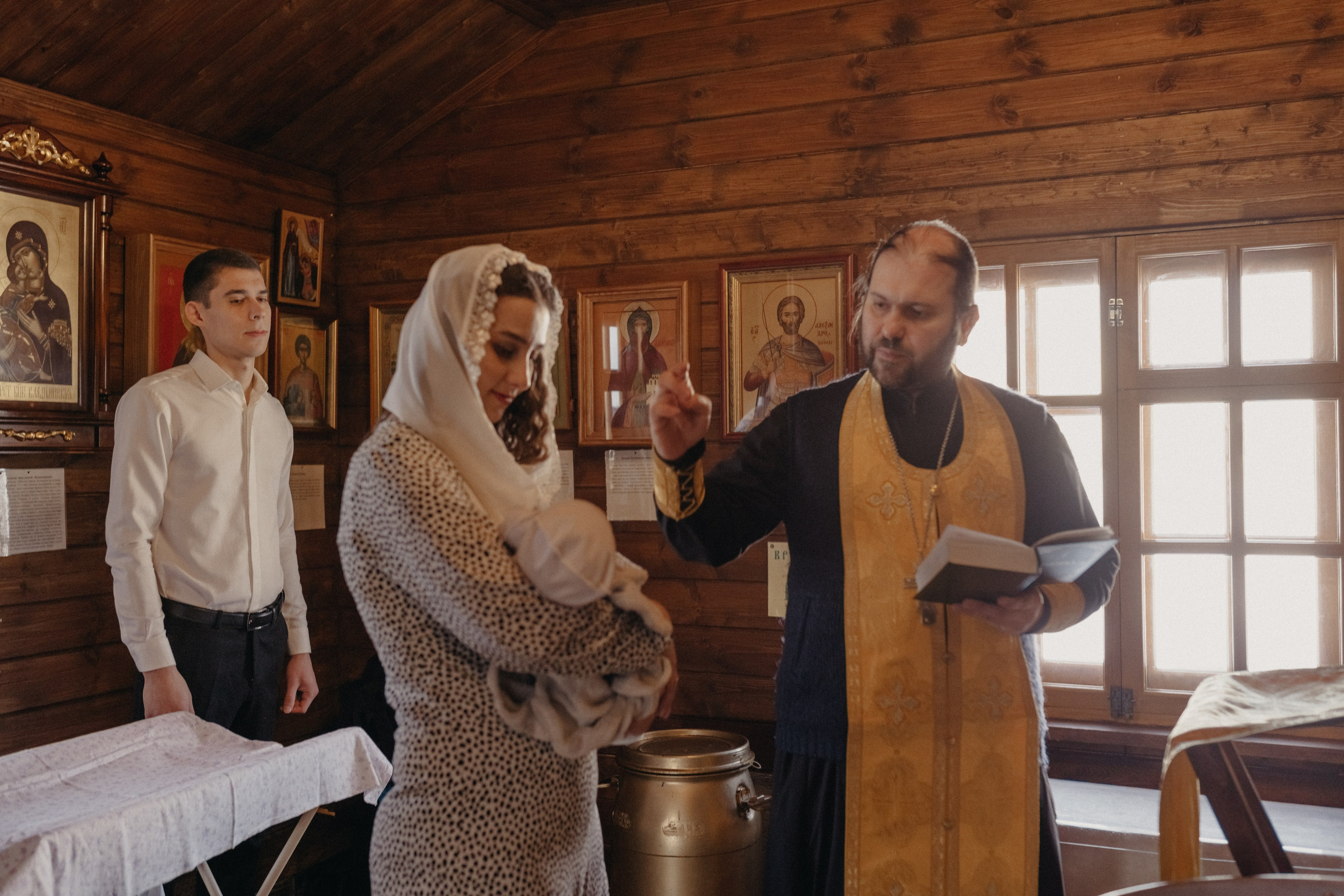 Крещение Александра. Семейный и контент фотограф в Москве и Троицке Горелова Лизавета