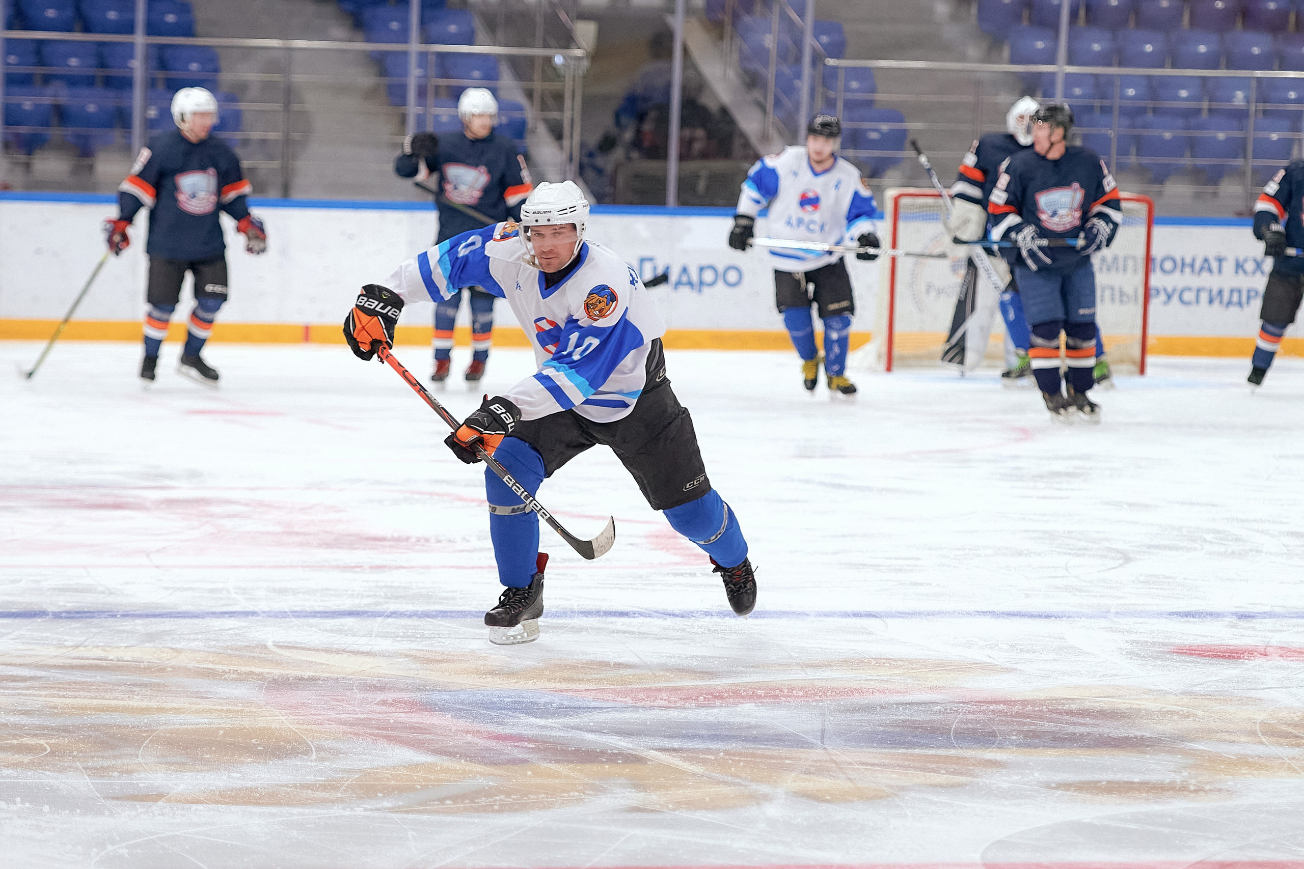 Портфолио репортажной фотосъёмки: Кристалл арена — Хоккей — РусГидро. Фотограф Яковлев Роман — Красноярск