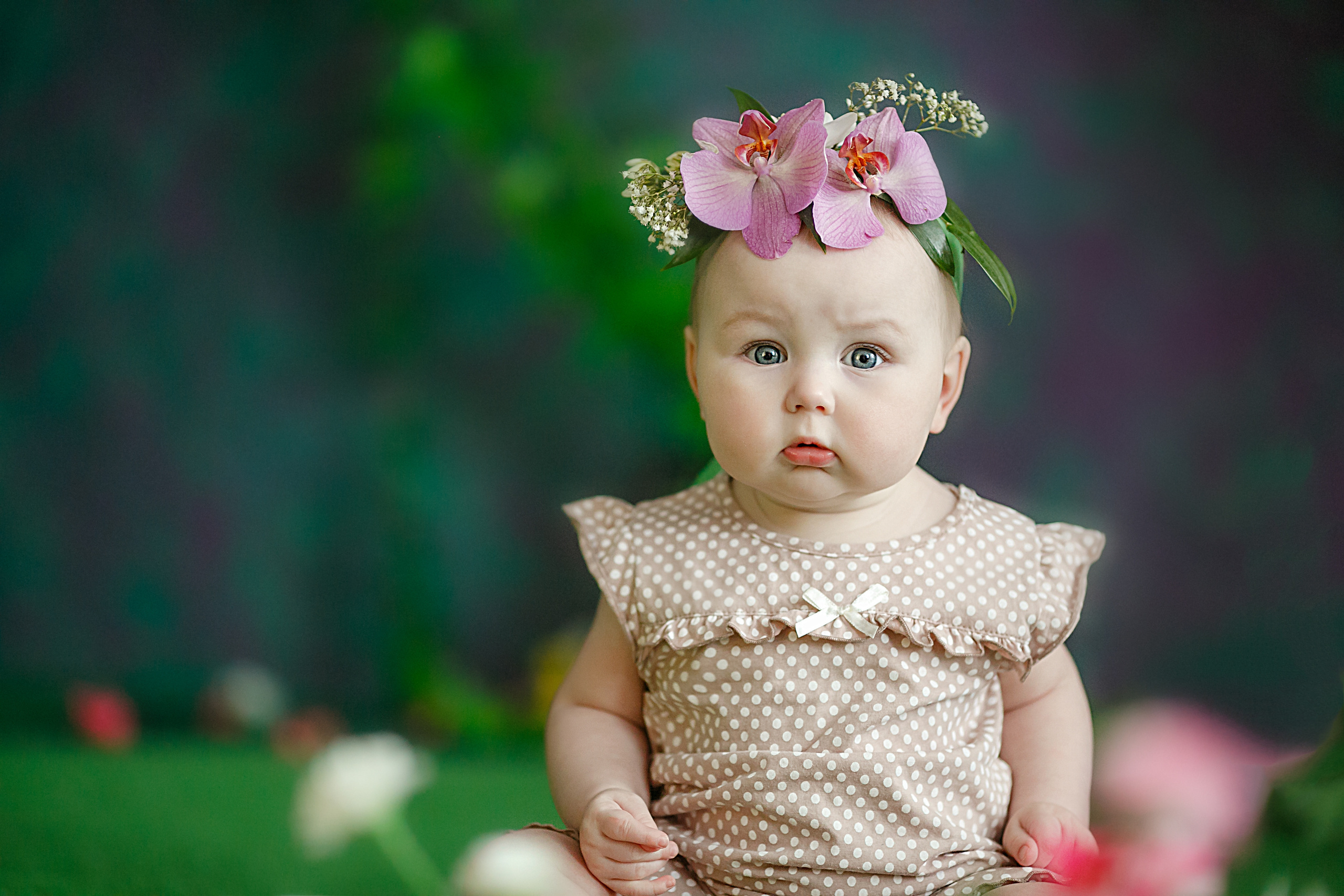 ДЕТИ. Фотопроект «Венок из живых цветов». Фотограф в Москве Оксана Цехмистер