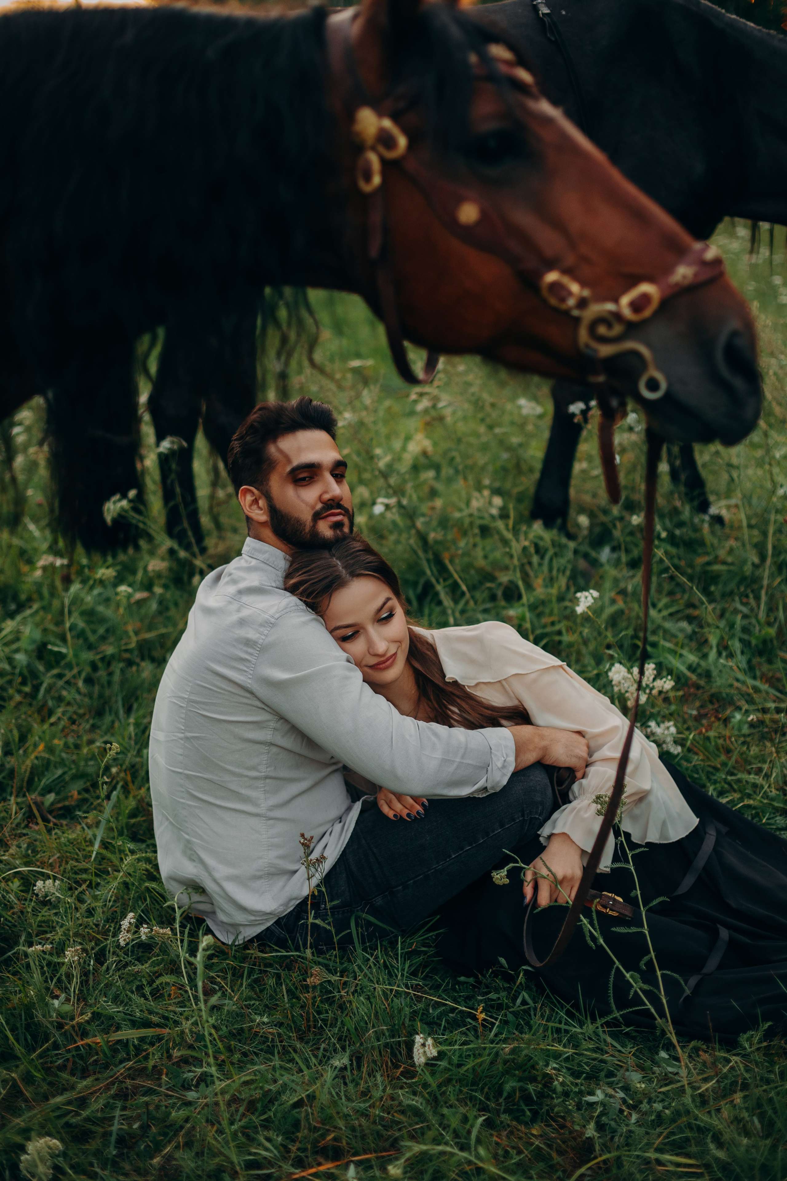 Саша&Настя. Анна Молчанова конный фотограф в Тюмени | фотосессии с лошадьми Тюмень