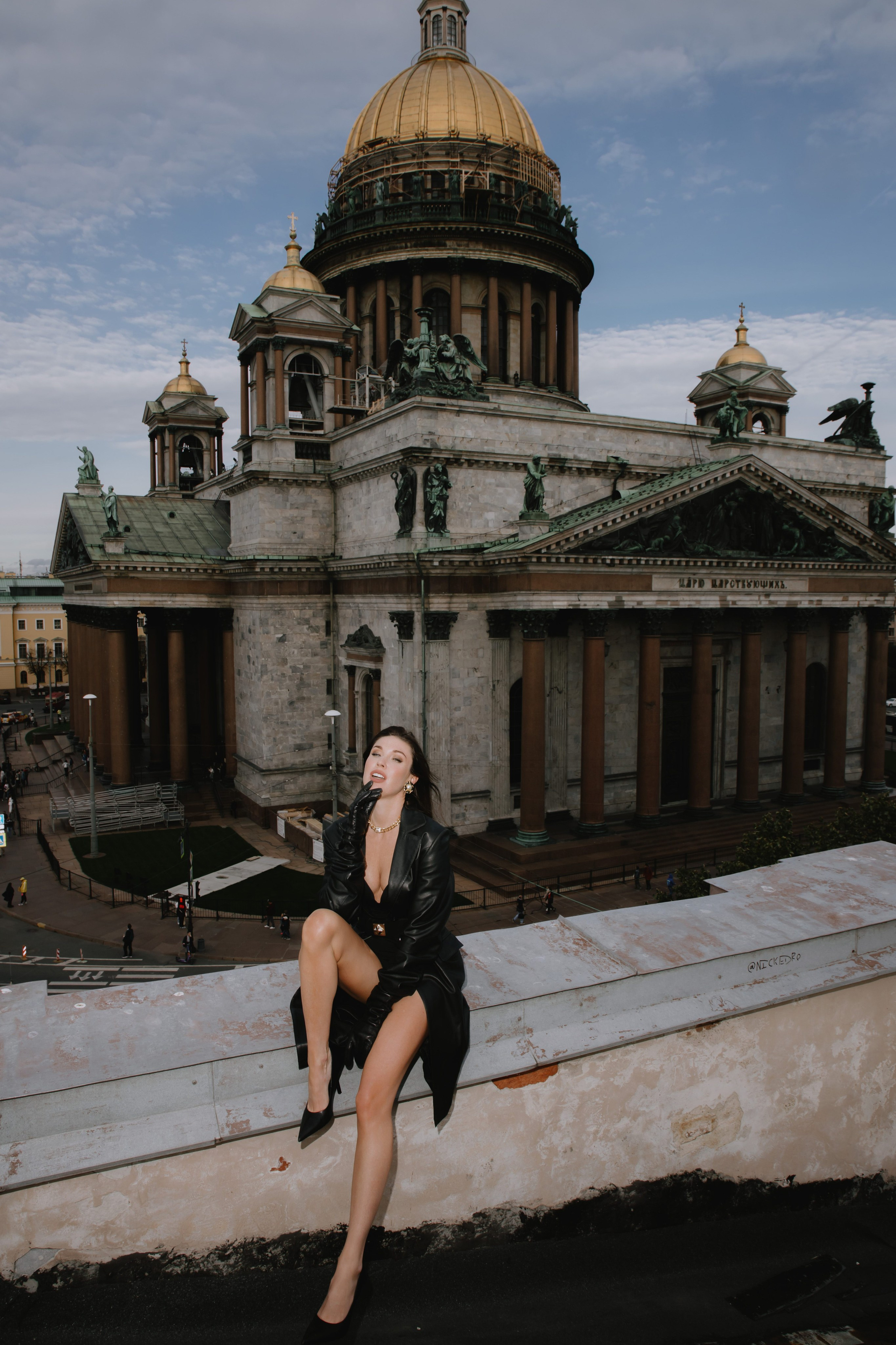 Вероника (съемка на крыше). Фотограф в Москве и Санкт-Петербурге Дарина