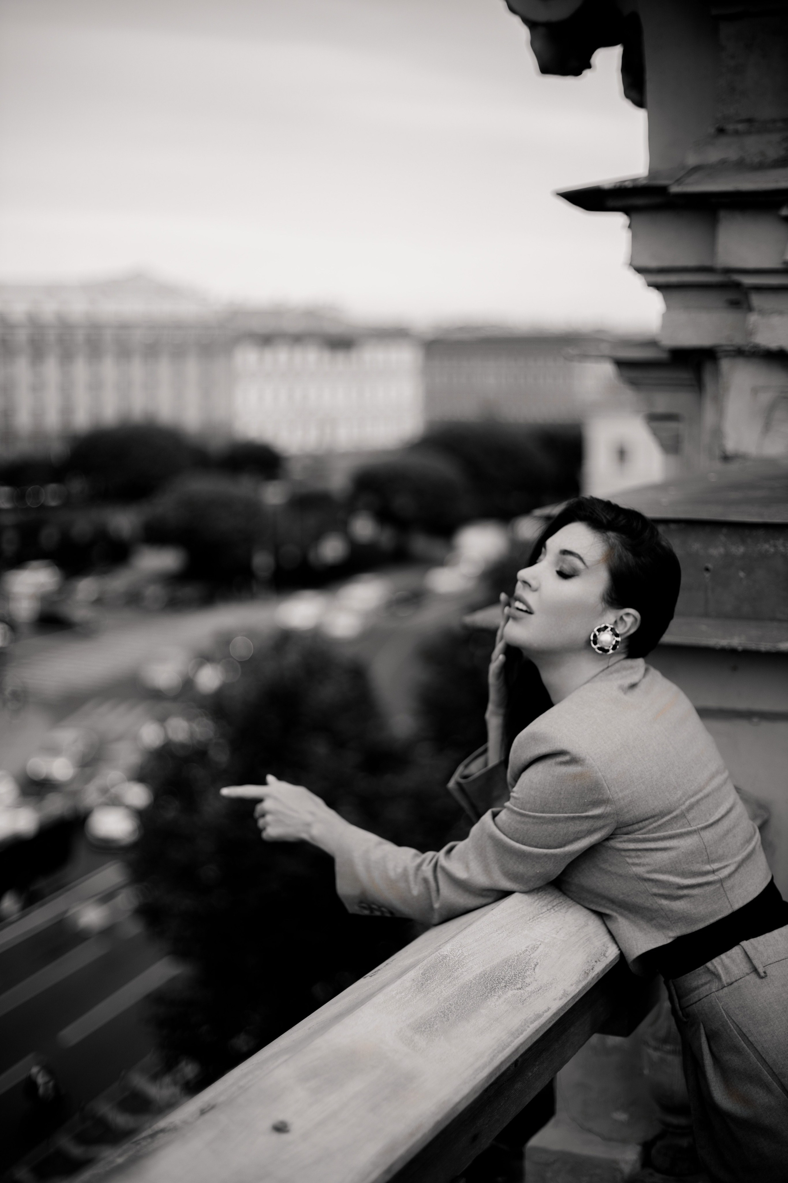 Вероника (съемка на крыше). Фотограф в Москве и Санкт-Петербурге Дарина