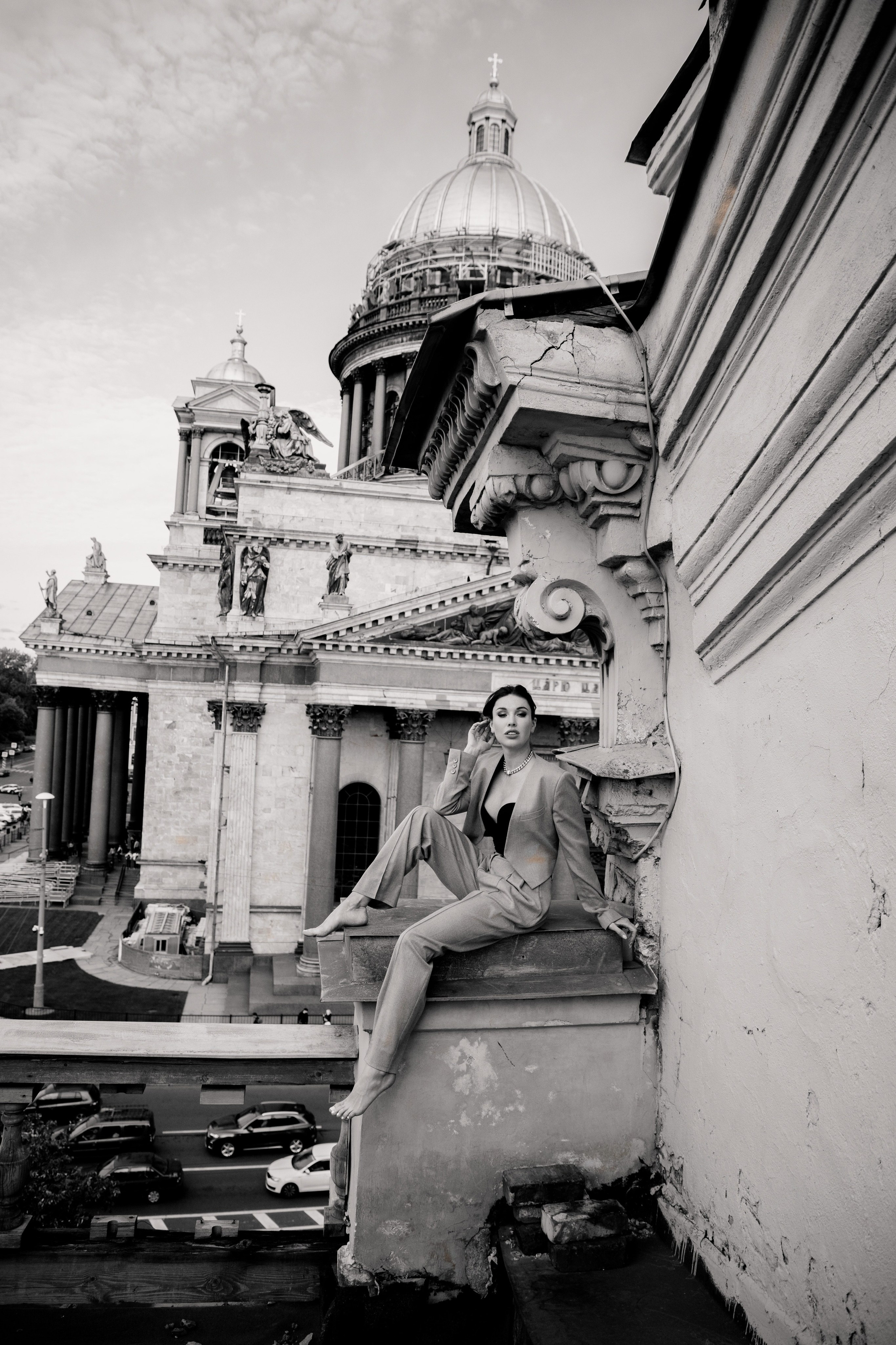 Вероника (съемка на крыше). Фотограф в Москве и Санкт-Петербурге Дарина