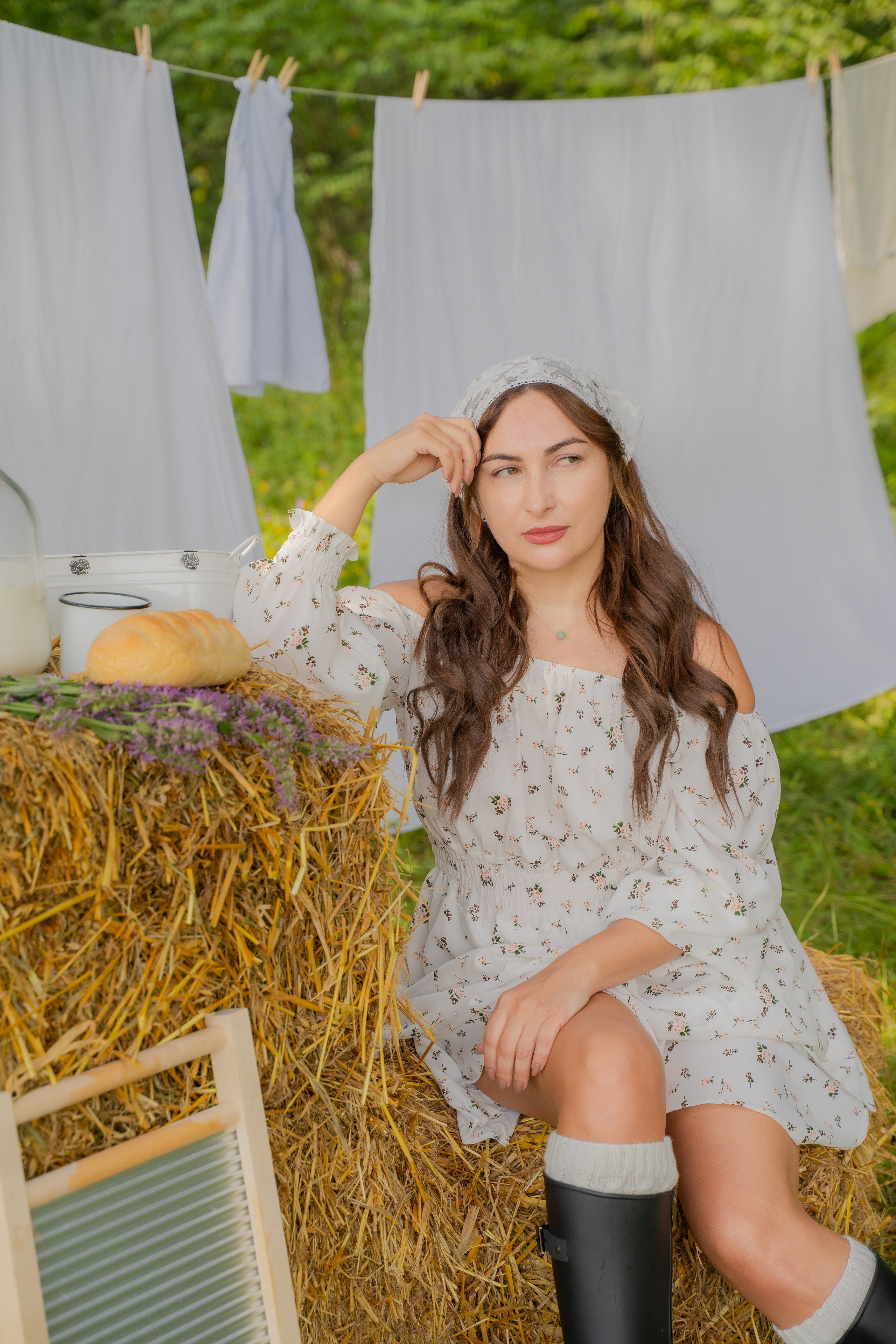 Фотосессия на природе «прачка»