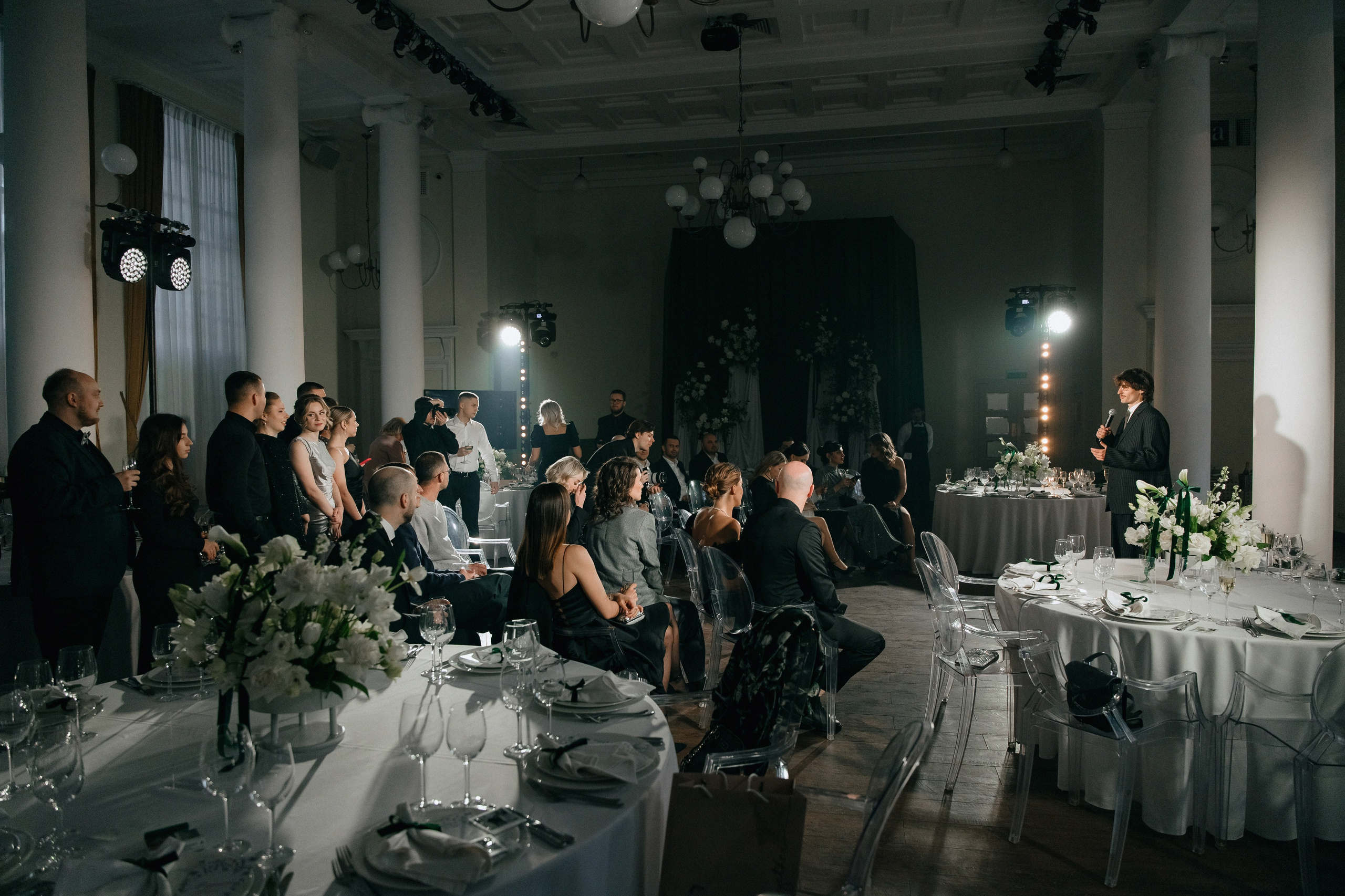 Свадебный банкет на вилле Политика. Свадебный фотограф Москва