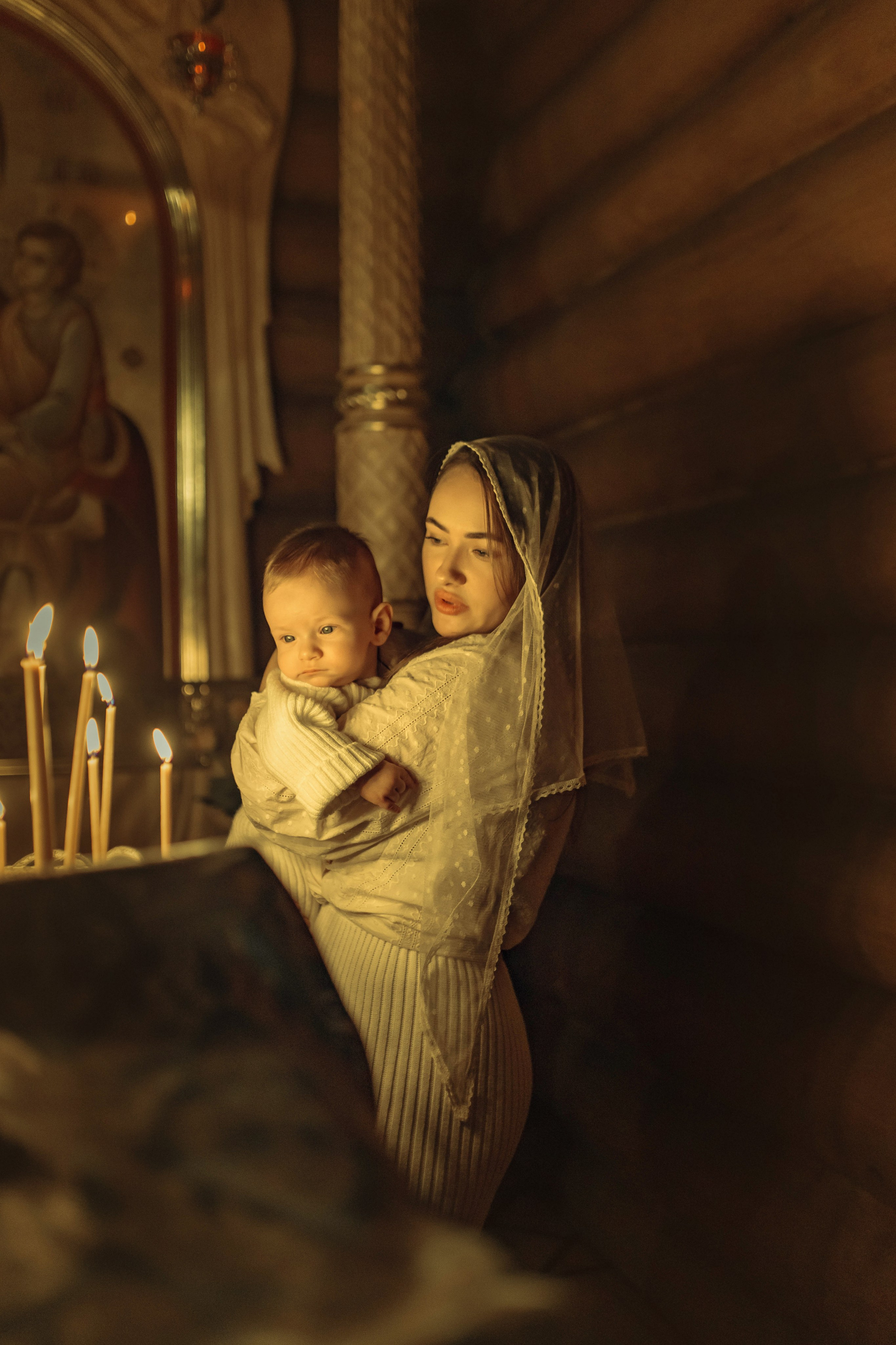 Крещение Демида, храм Святой Троицы, декабрь 2025