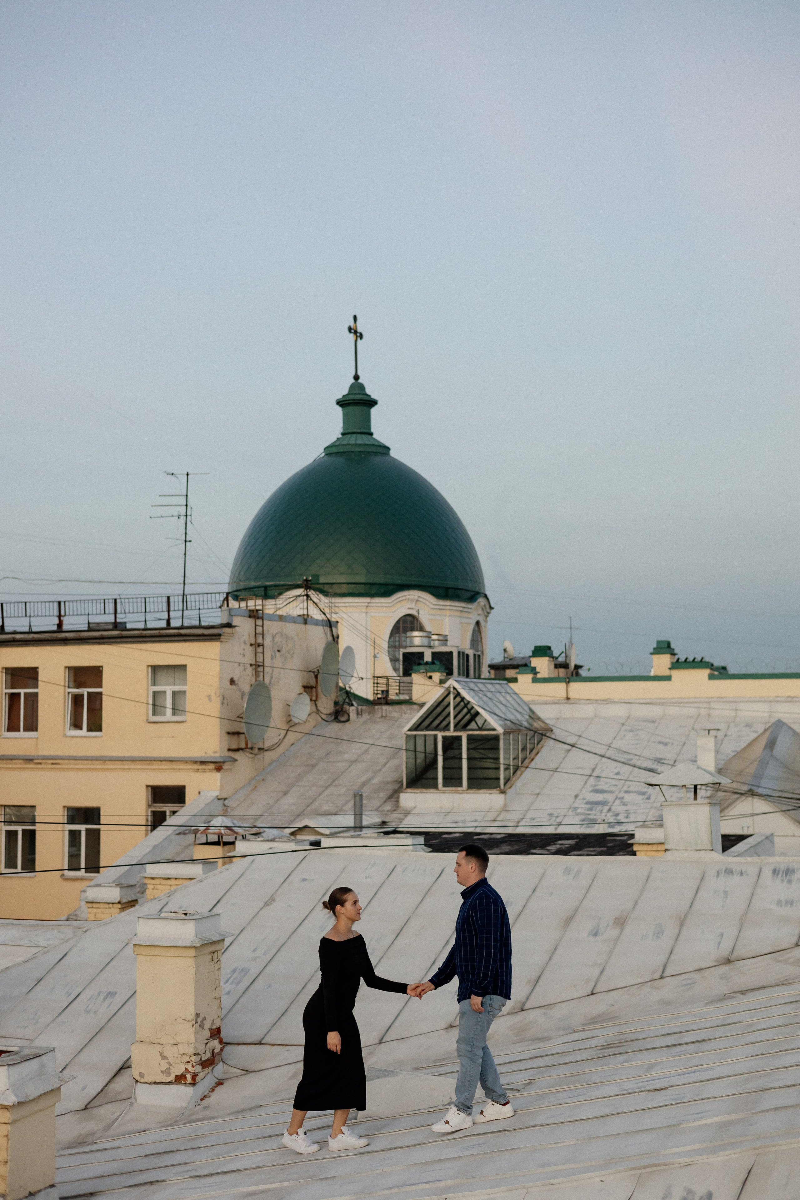 Романтика питерских крыш. Свадебный фотограф в Санкт-Петербурге Ксения Кобышева