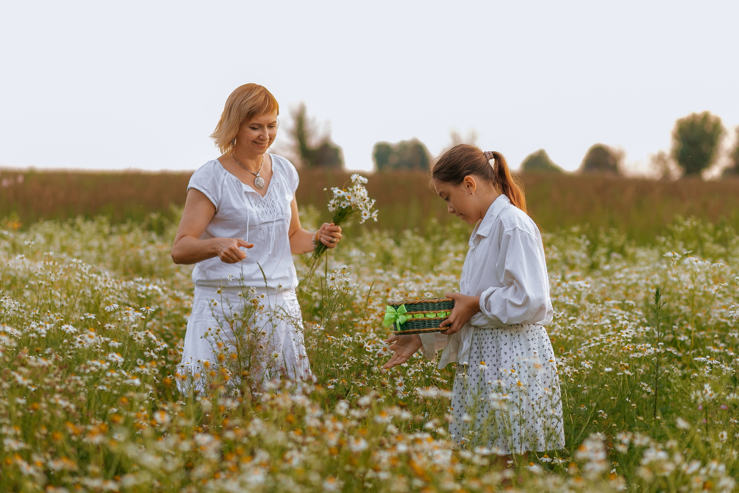 Фотосессия в ромашках