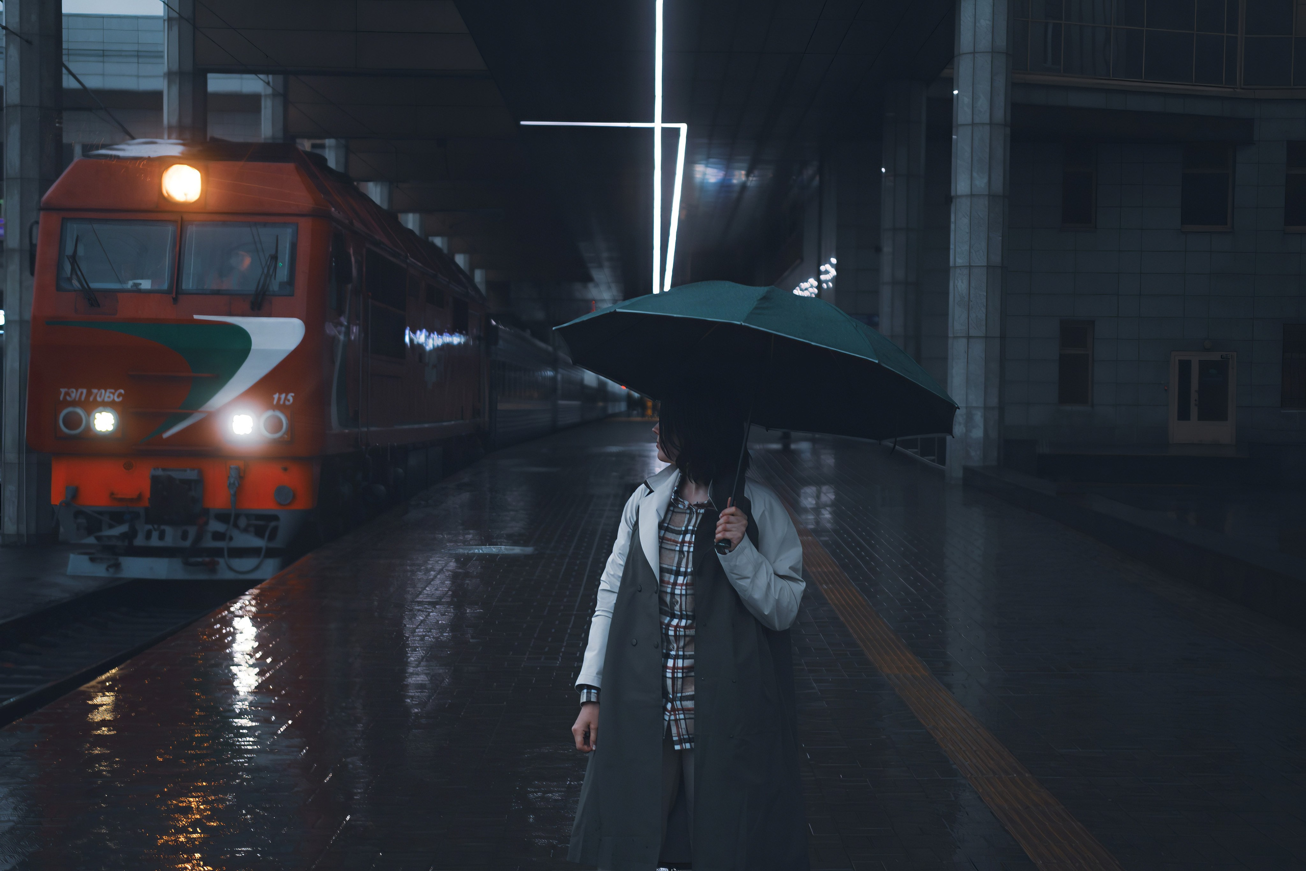 Фотосессия на вокзале