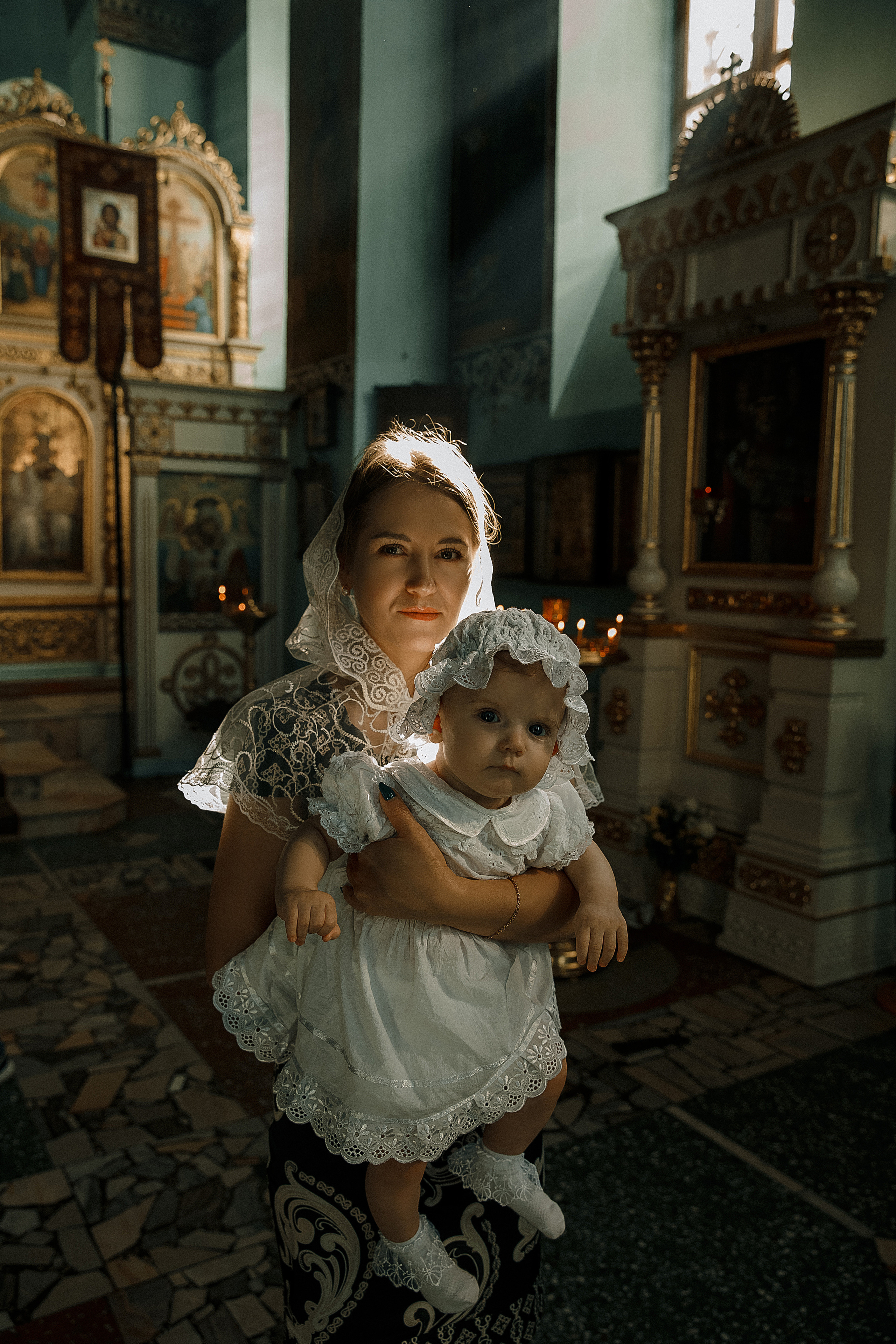 Крещение малышки Ксении в «Духосошественском» соборе. Свадебный и семейный фотограф в Саратове Виолетта Привалова