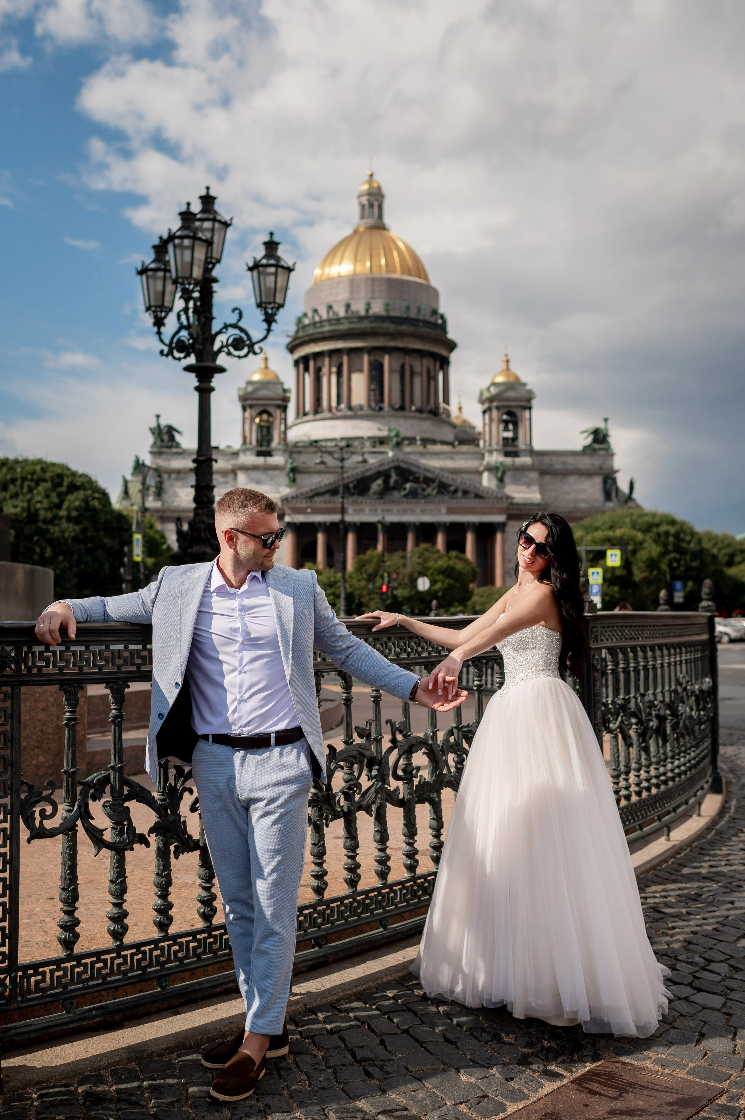 Елена и Илья (фотосессия у городской Невской Ратуши, Исаакиевская площадь). Портретный, семейный и свадебный фотограф в Санкт-Петербурге и в Пушкине Ширяев Денис