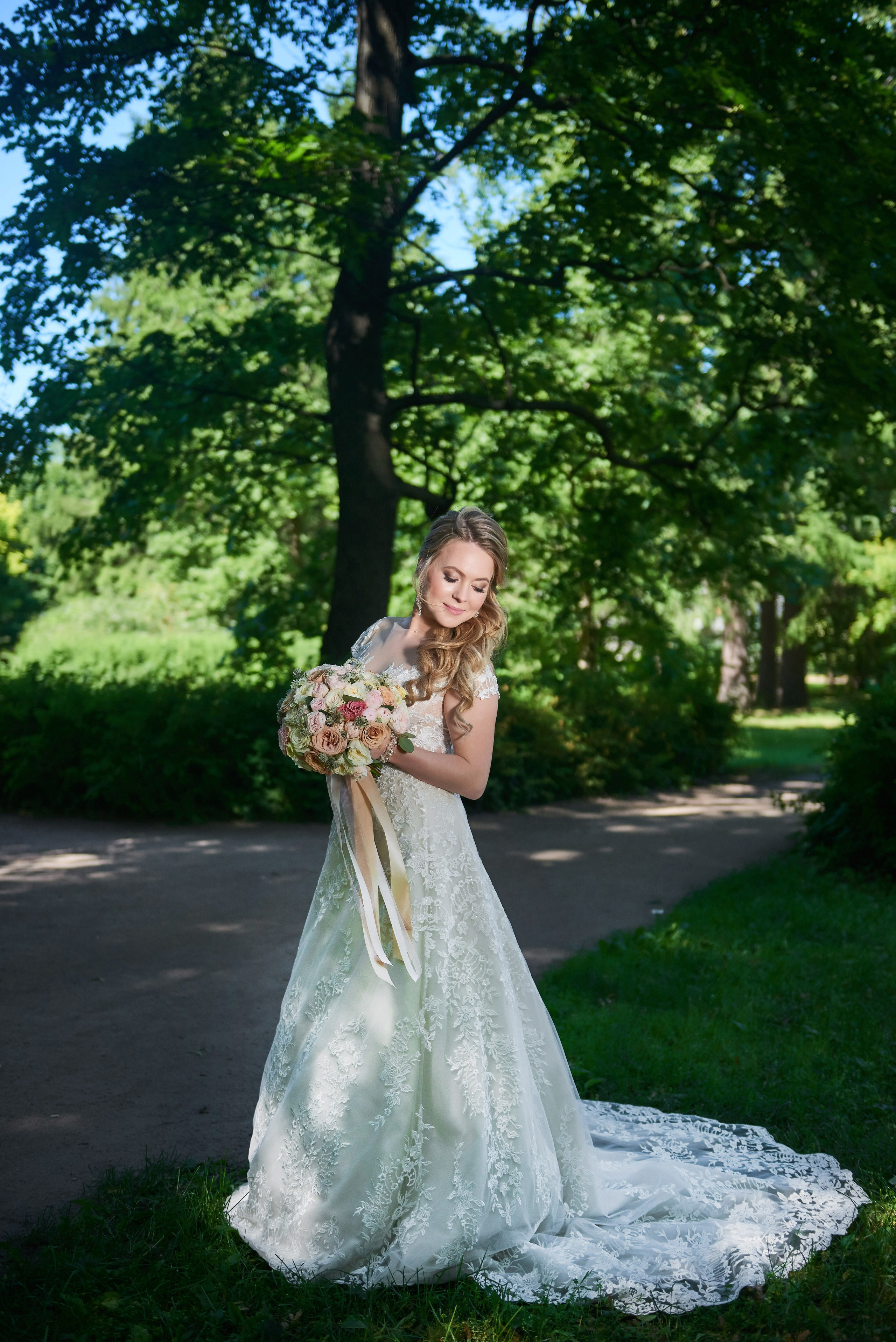 Юлия и Антон (Первый Дворец Бракосочетания, прогулка на Елагином острове). Портретный, семейный и свадебный фотограф в Санкт-Петербурге и в Пушкине Ширяев Денис