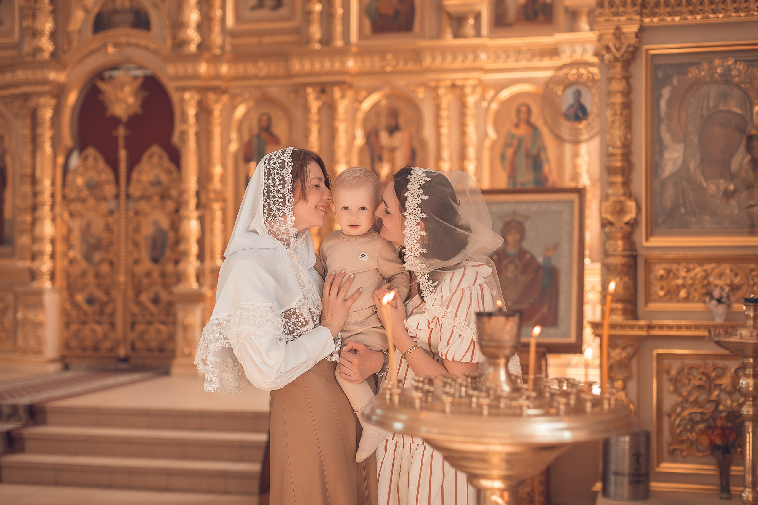 Таинство Крещение Фёдора в Казанском храме. Главная