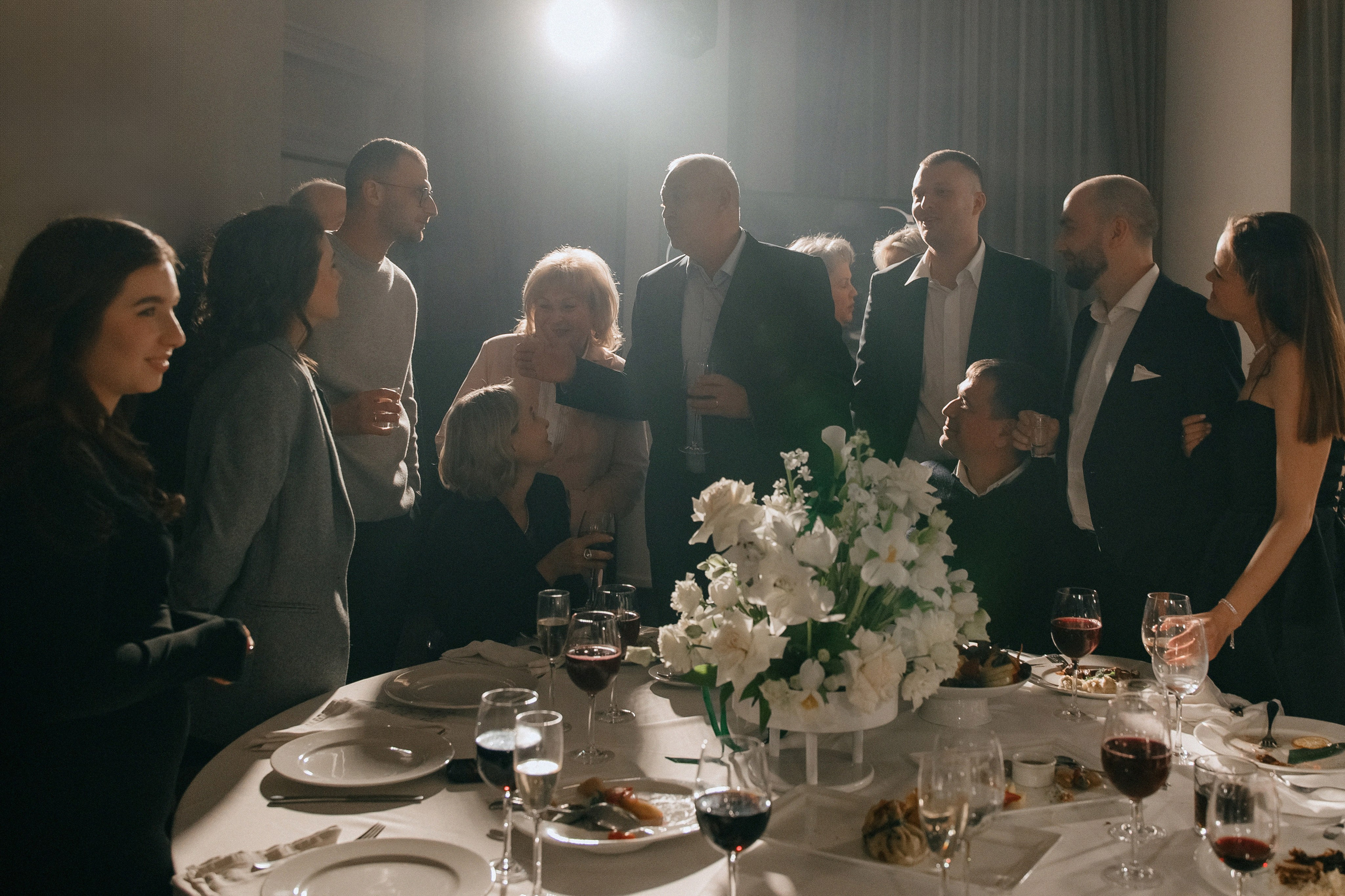 Свадебный банкет на вилле Политика. Свадебный фотограф Москва