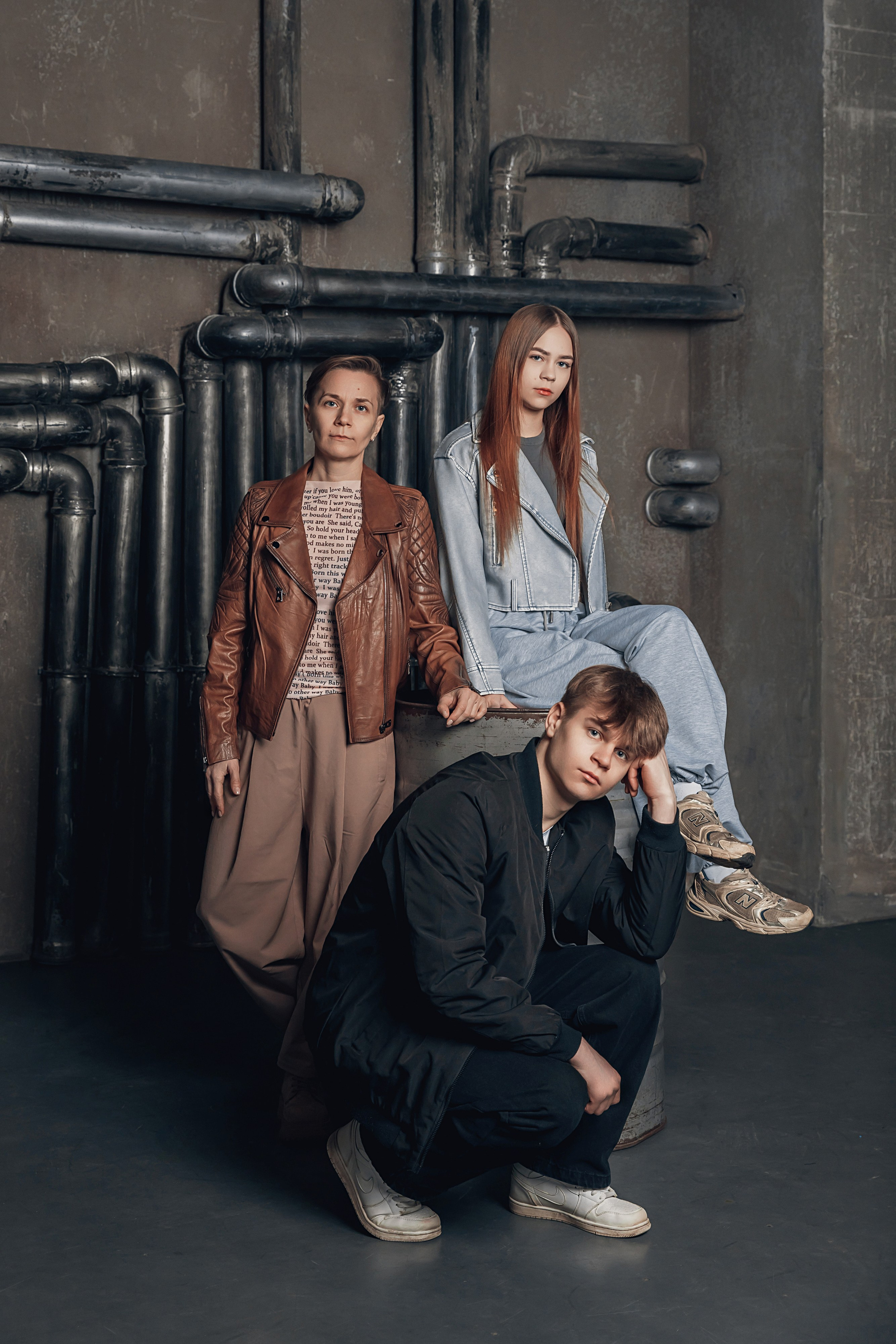 Семейная фотосессия в стиле grunge vogue для семьи Елены. Интерьеры, Контент, Портреты | Фотограф в Москве Дани Терно