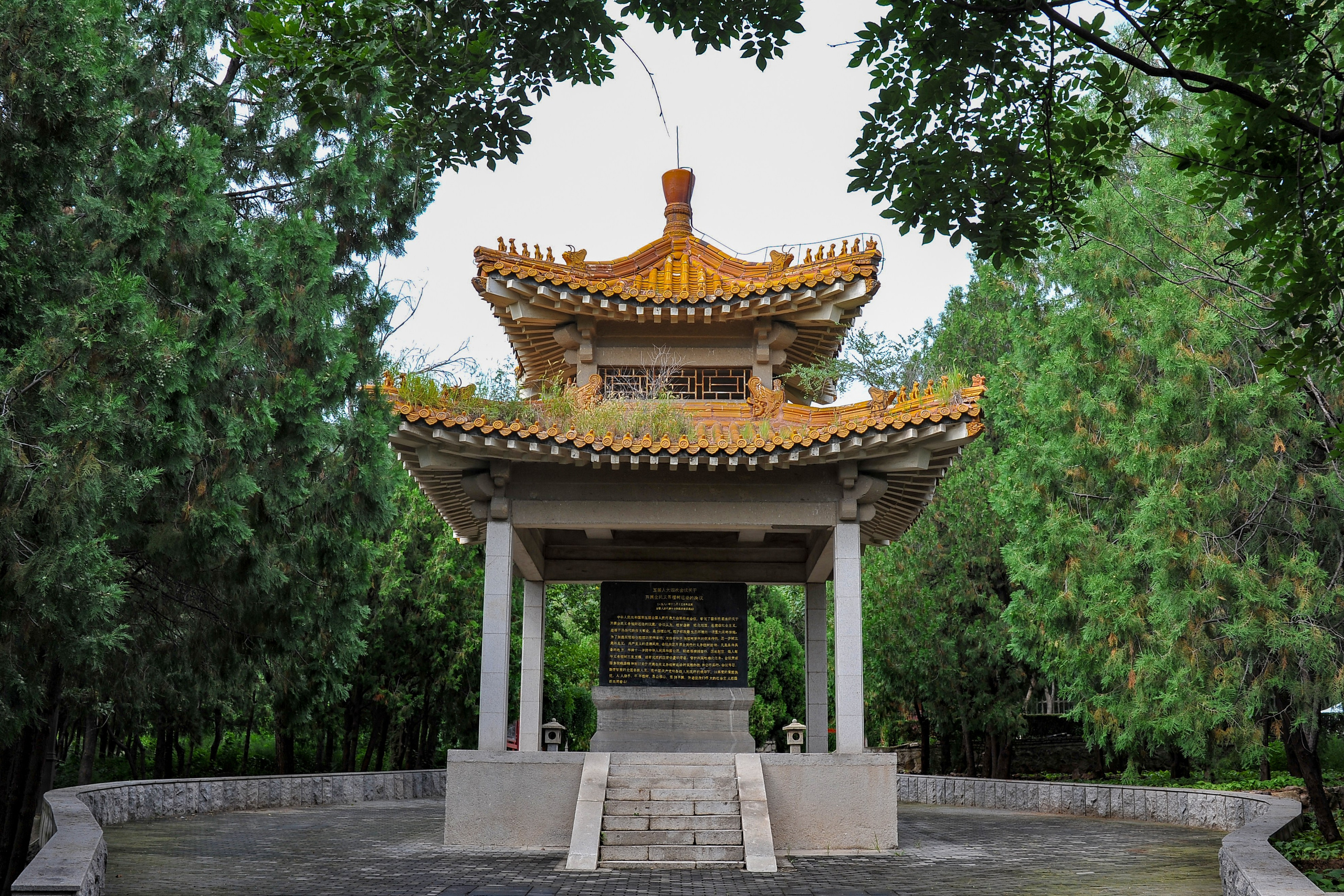 Беседка в парке.Город Вейфан 