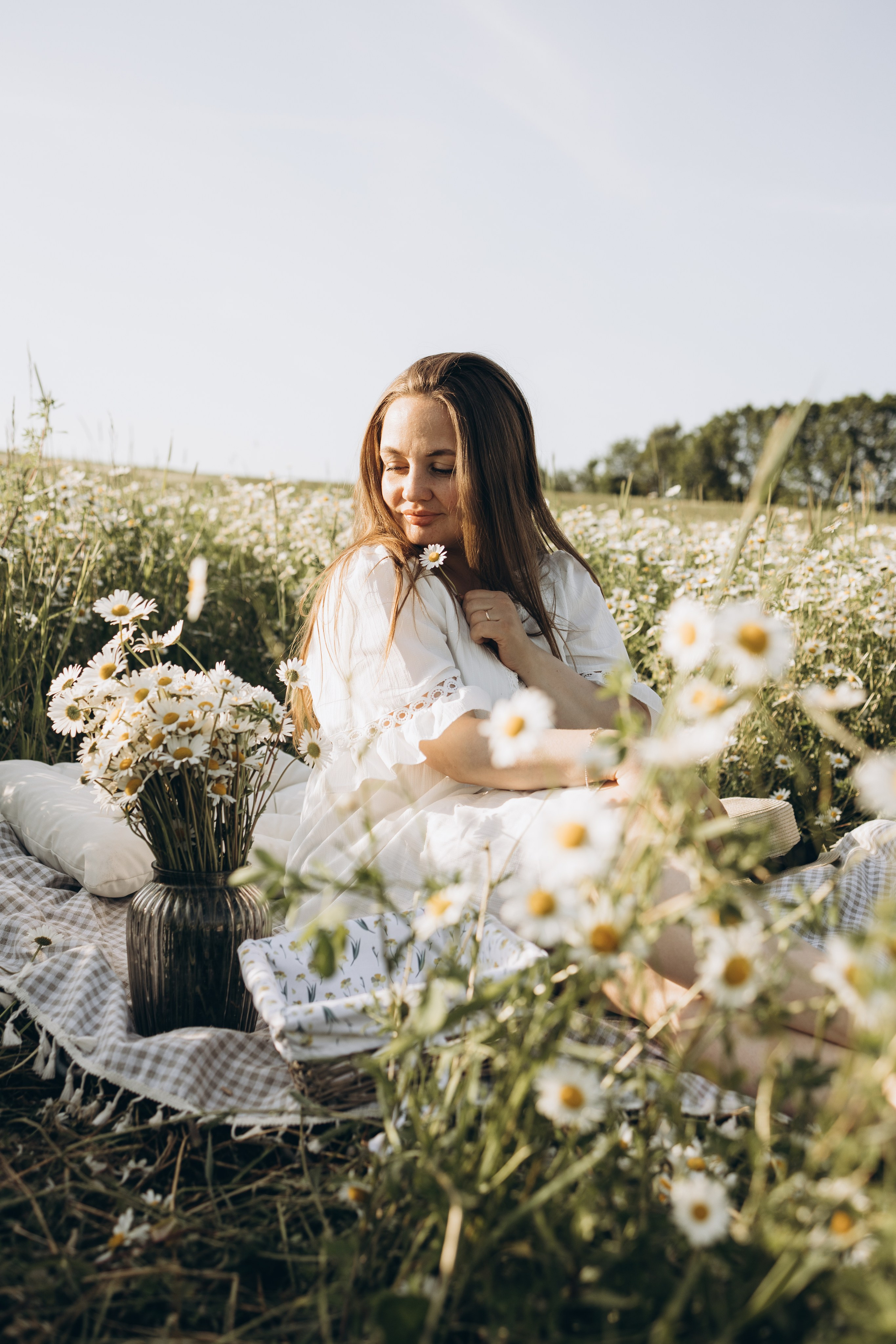 Маша и ромашки. Семейный фотограф в Москве Виктория Ястребинская