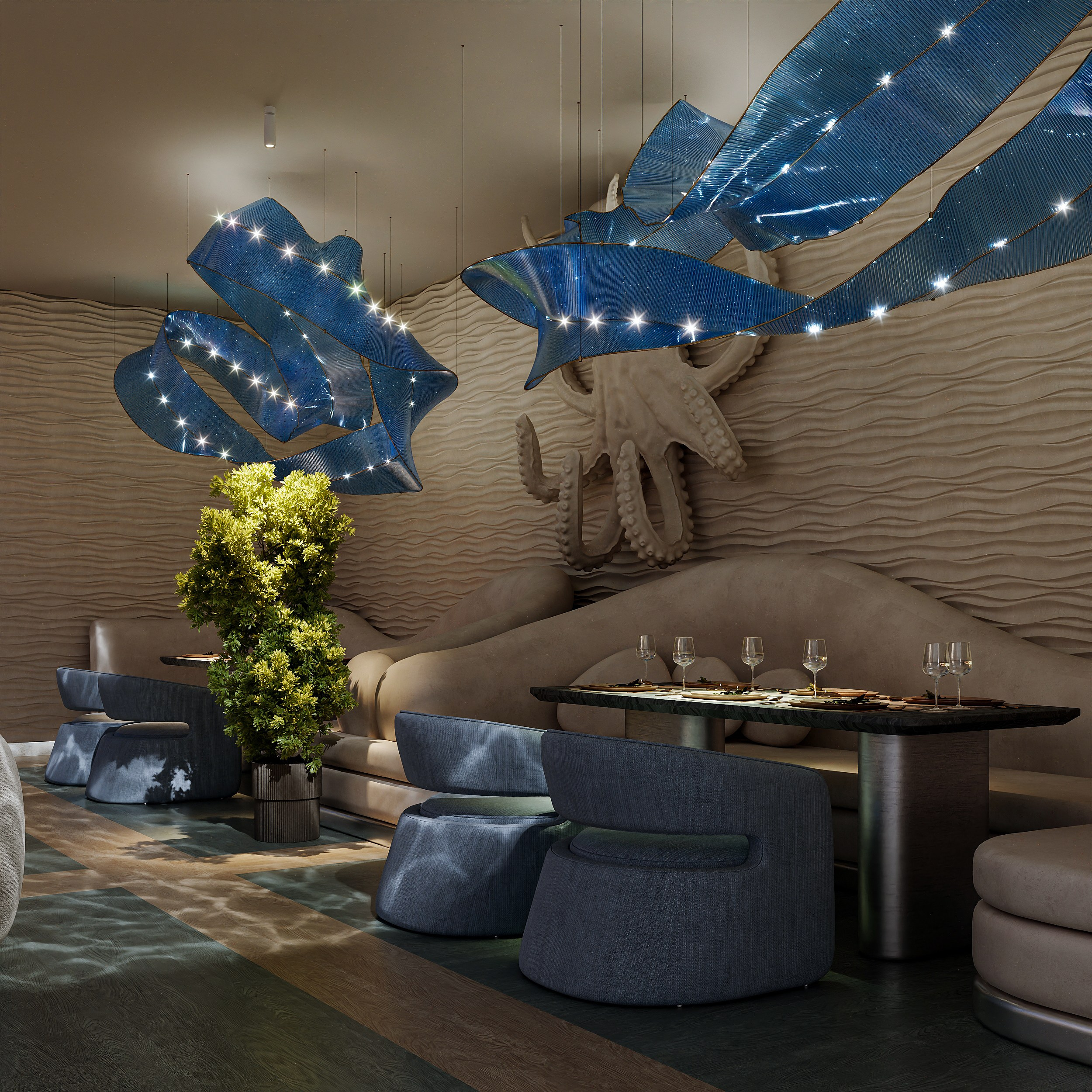 Ресторан морепродуктов. 3D визуализатор в Москве Сердюк Владислав