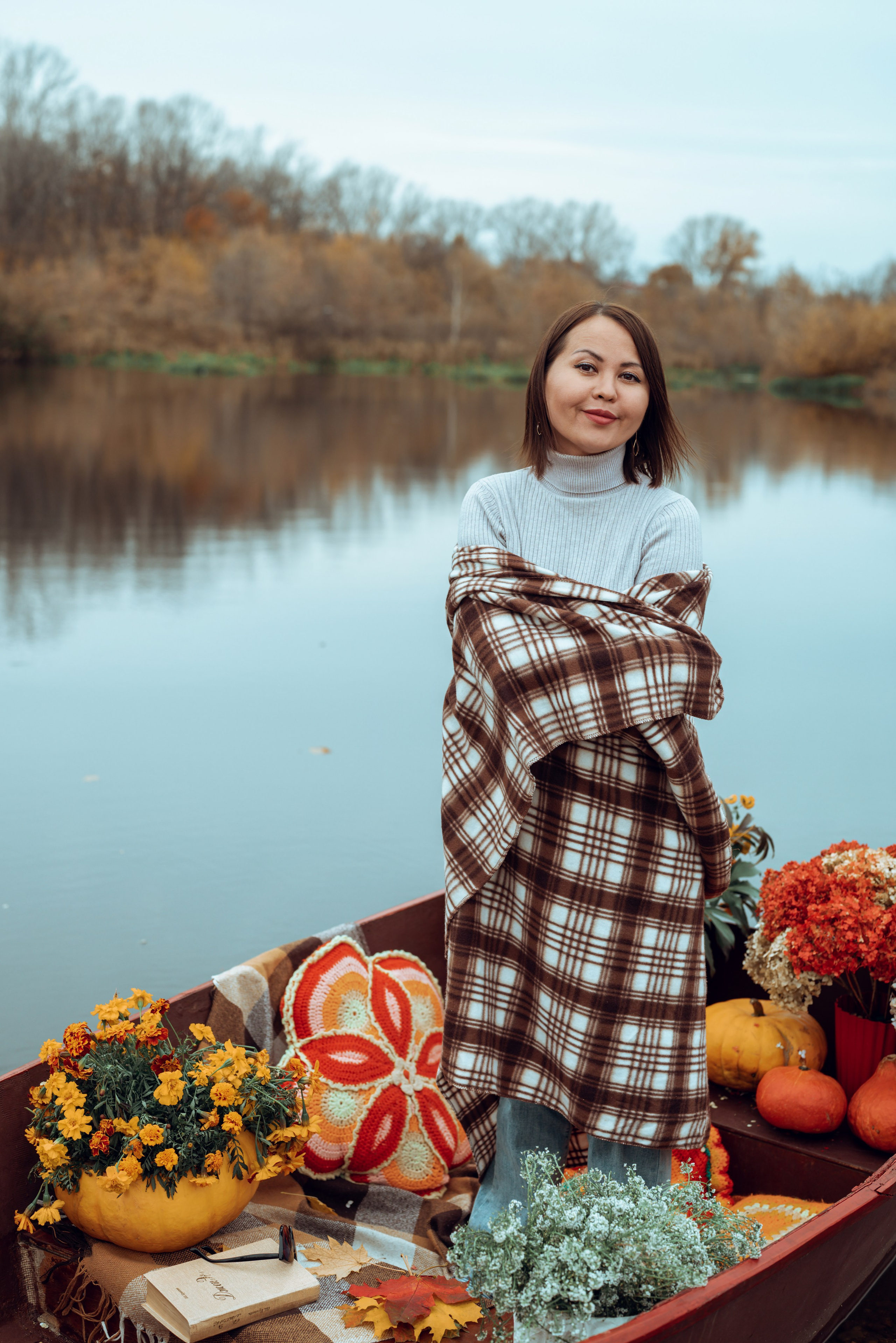 Фотопроект с осенней лодкой. Фотограф в городе Салават