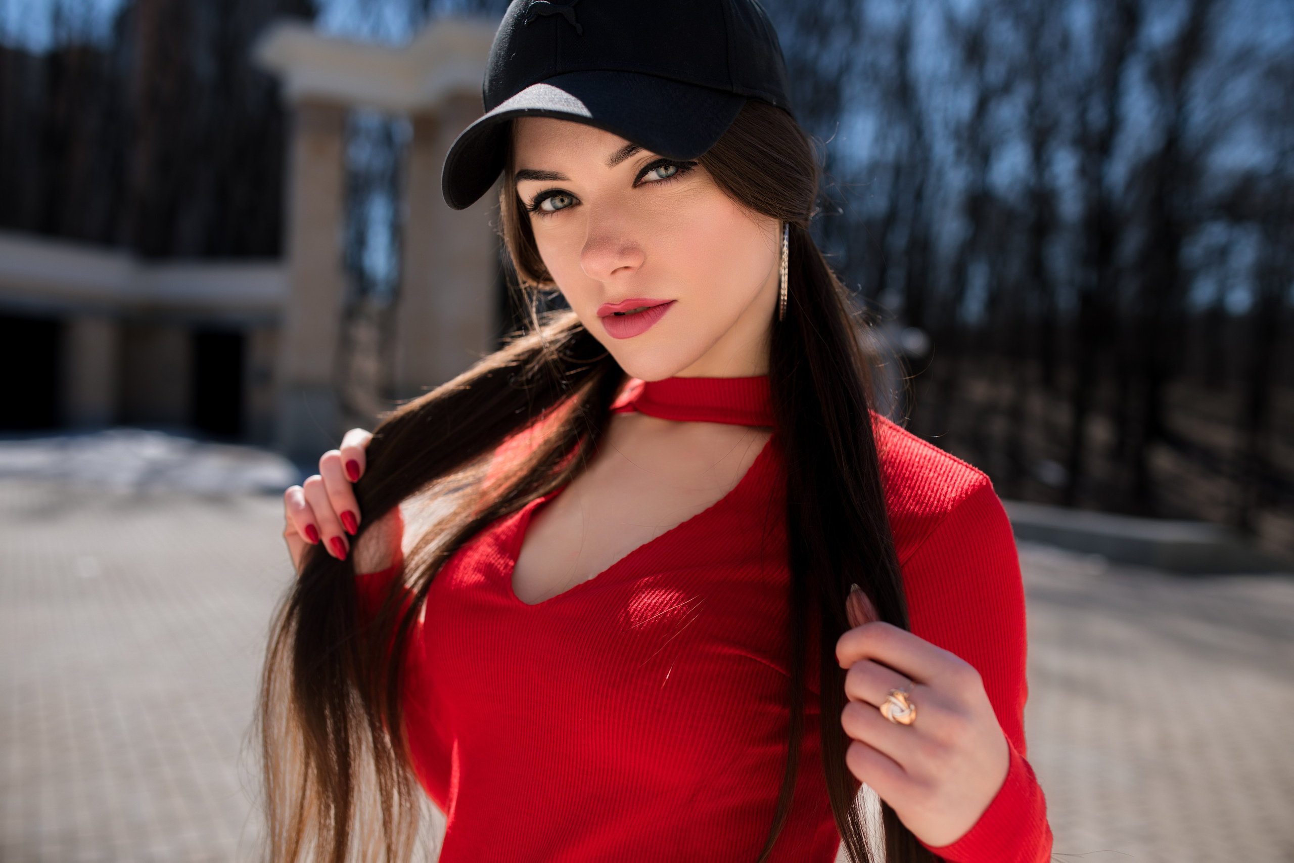 Весенняя съемка с Екатериной в парке и на улицах города для «себя»