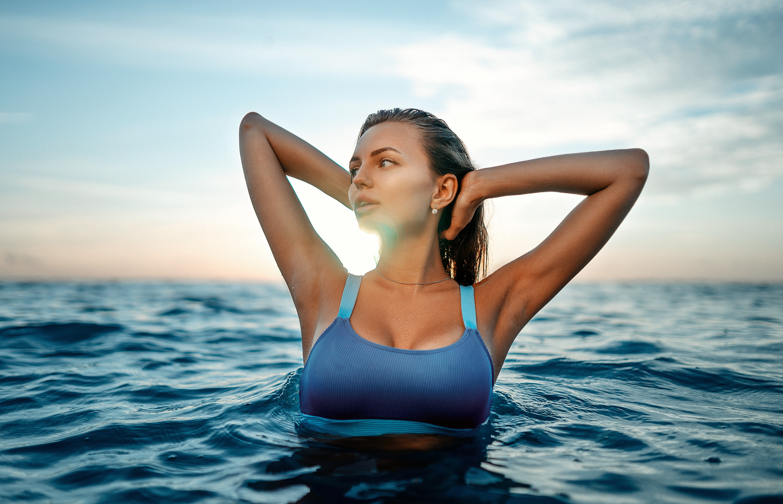 Девушка в море фотосессия