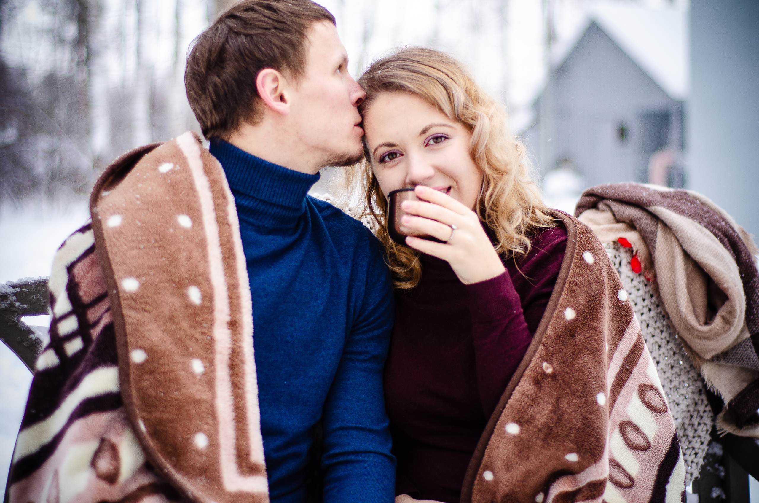 Зимняя лавстори  на катке в парке "Диво" Ярославль