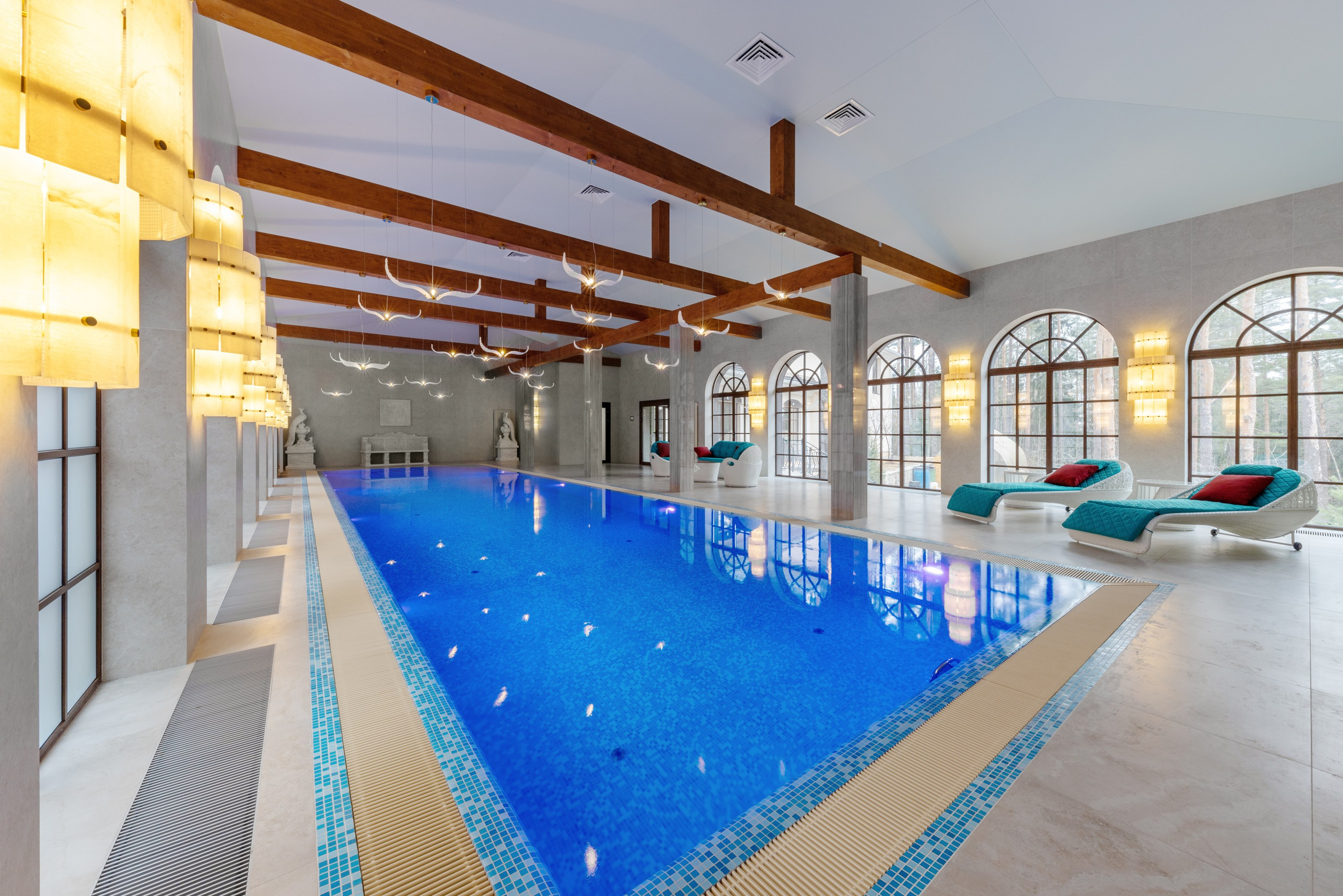 Интерьерная съемка бассейна. Интерьерный фотограф в Санкт-Петербурге Екатерина Цыбулько