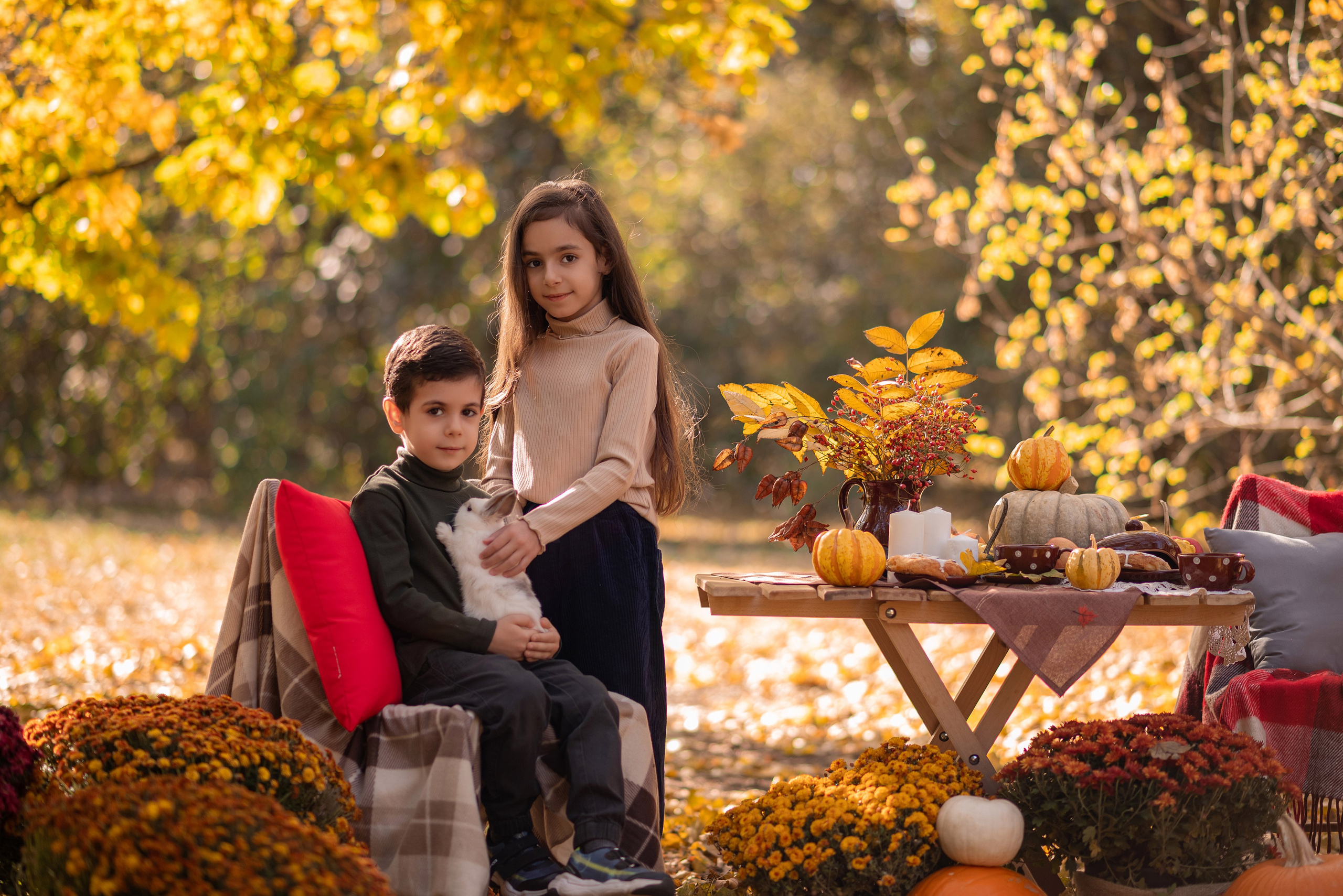 Осенние съемки на улице. Семейный фотограф в Краснодаре