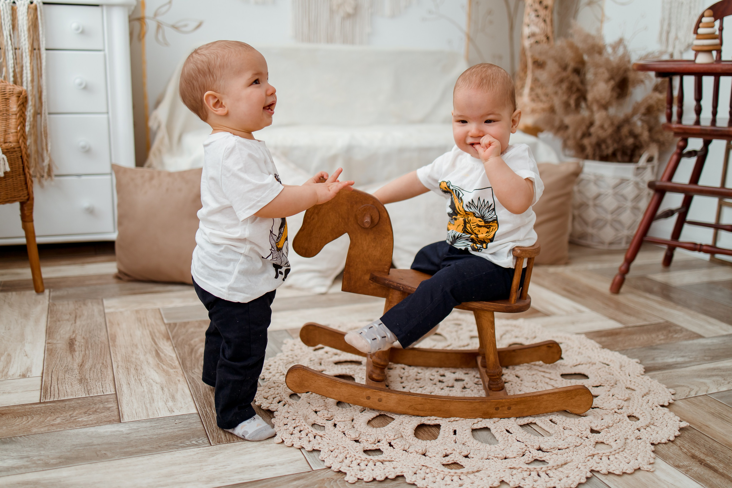 Федя и Лёва, 1 годик. Семейный и детский фотограф в Железногорске Саламахо Ольга