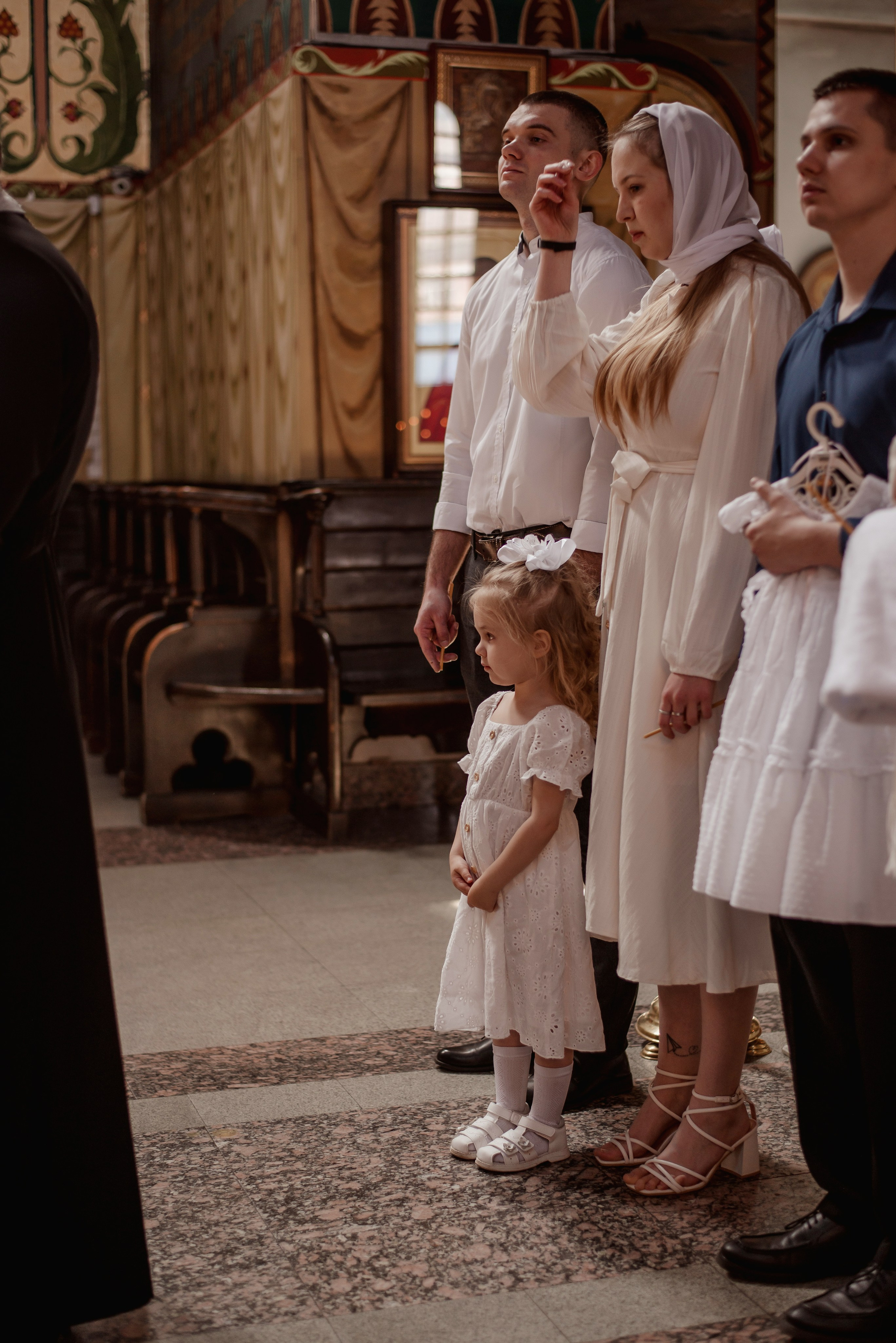 Таинство Крещения Олеси, Покровский Кафедральный Собор, г. Шахты. Семейный фотограф в Новочеркасске Виктория Громова