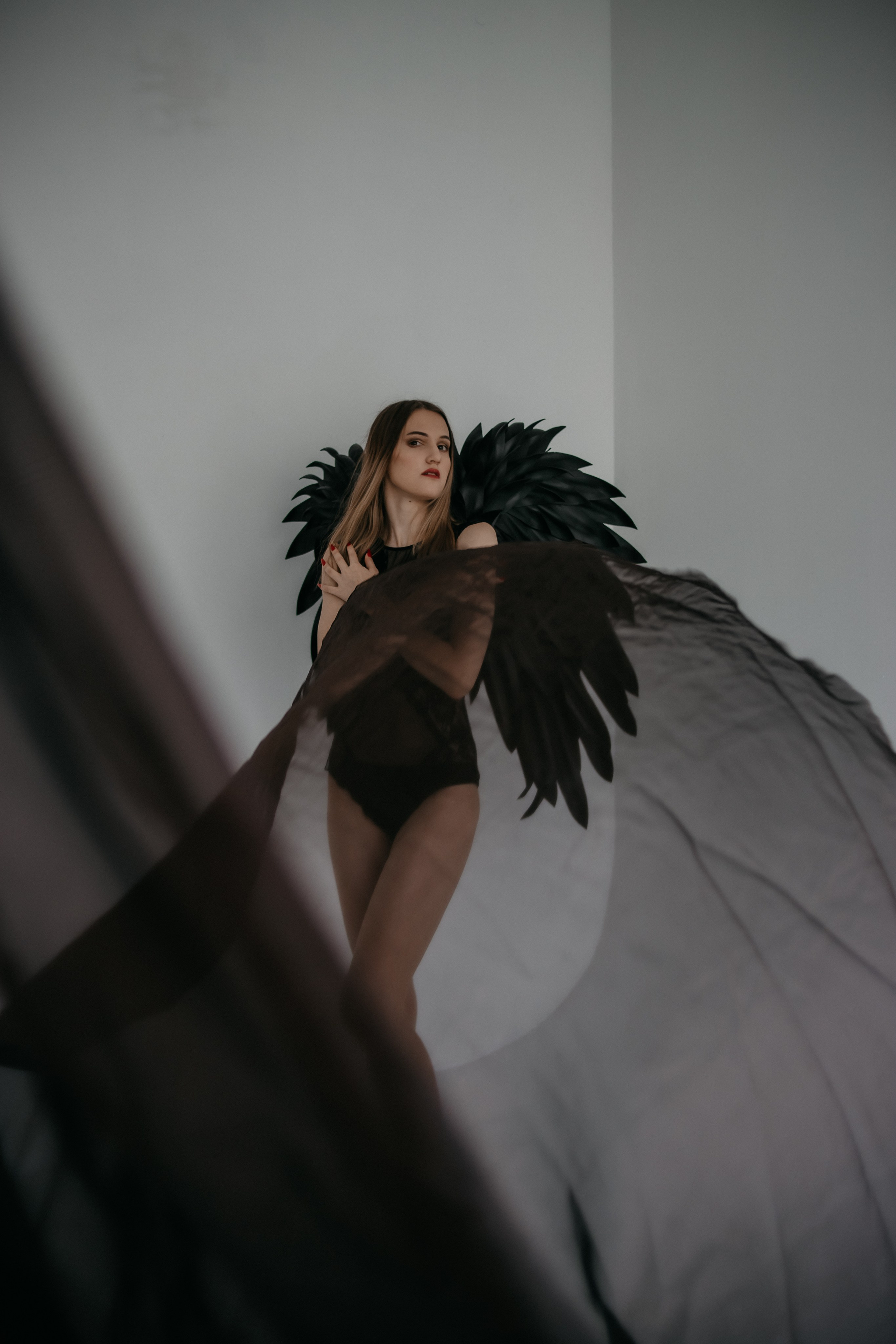 Татьяна. Черный ангел. Фотограф Регина Крикунова г. Красноярск
