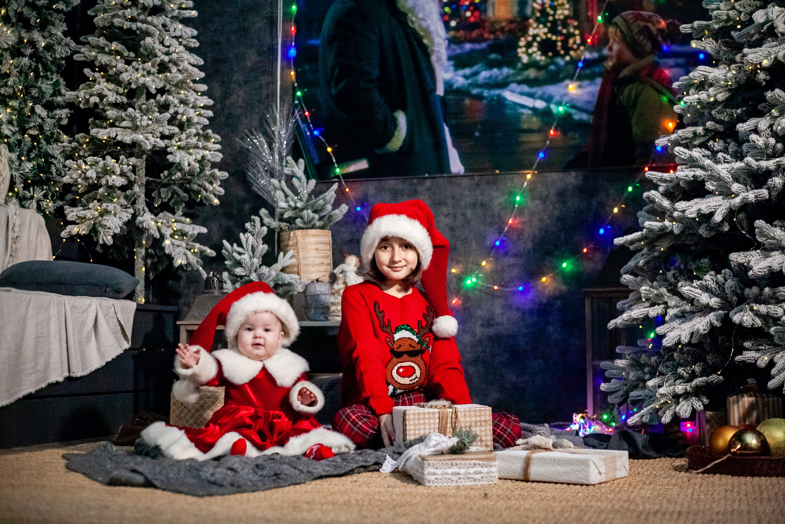 Ульяна и ее семья новый год 2024. Свадебный и семейный фотограф в Армавире