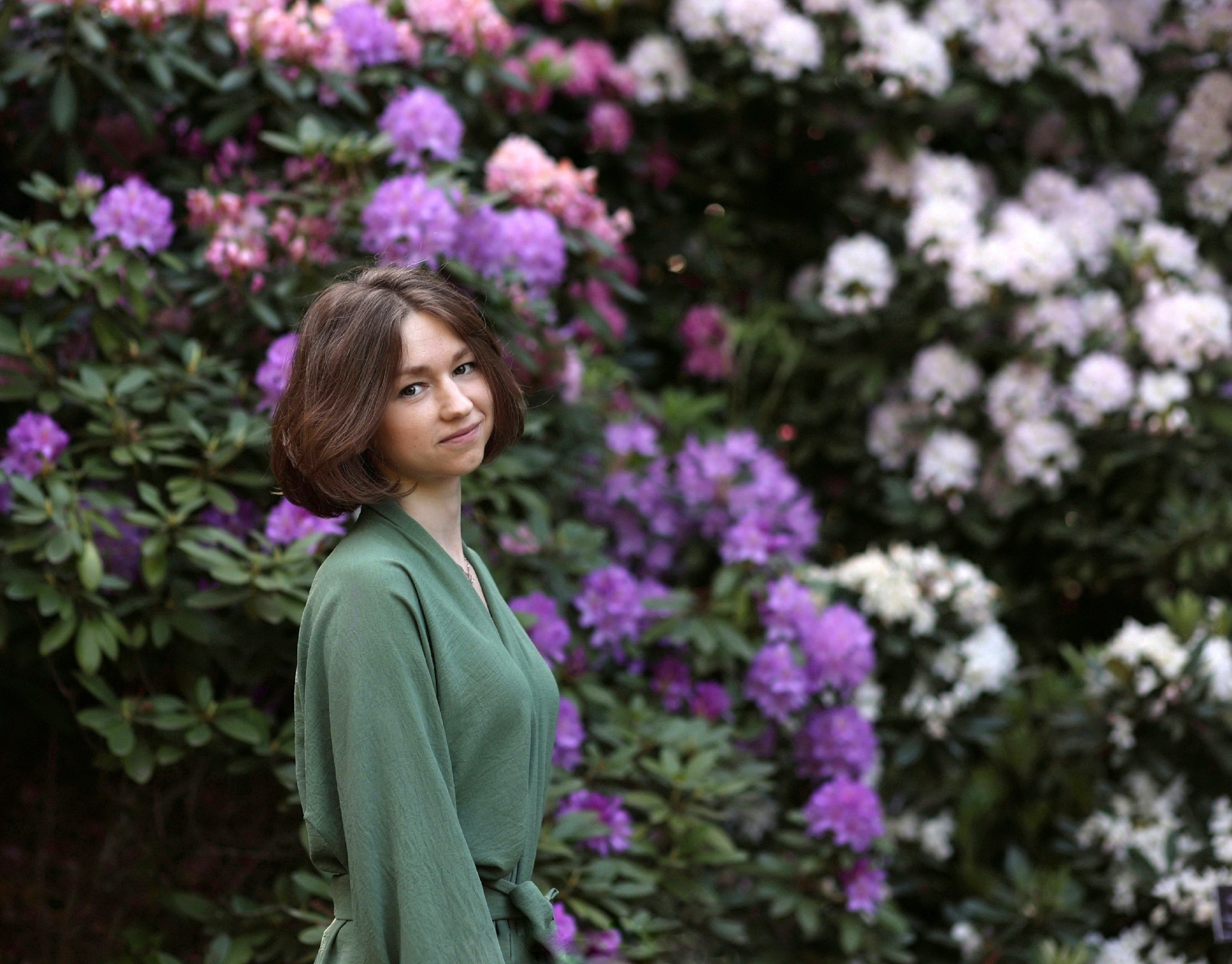 Цветение. Йога. Аптекарский огород. Портретный фотограф Москва