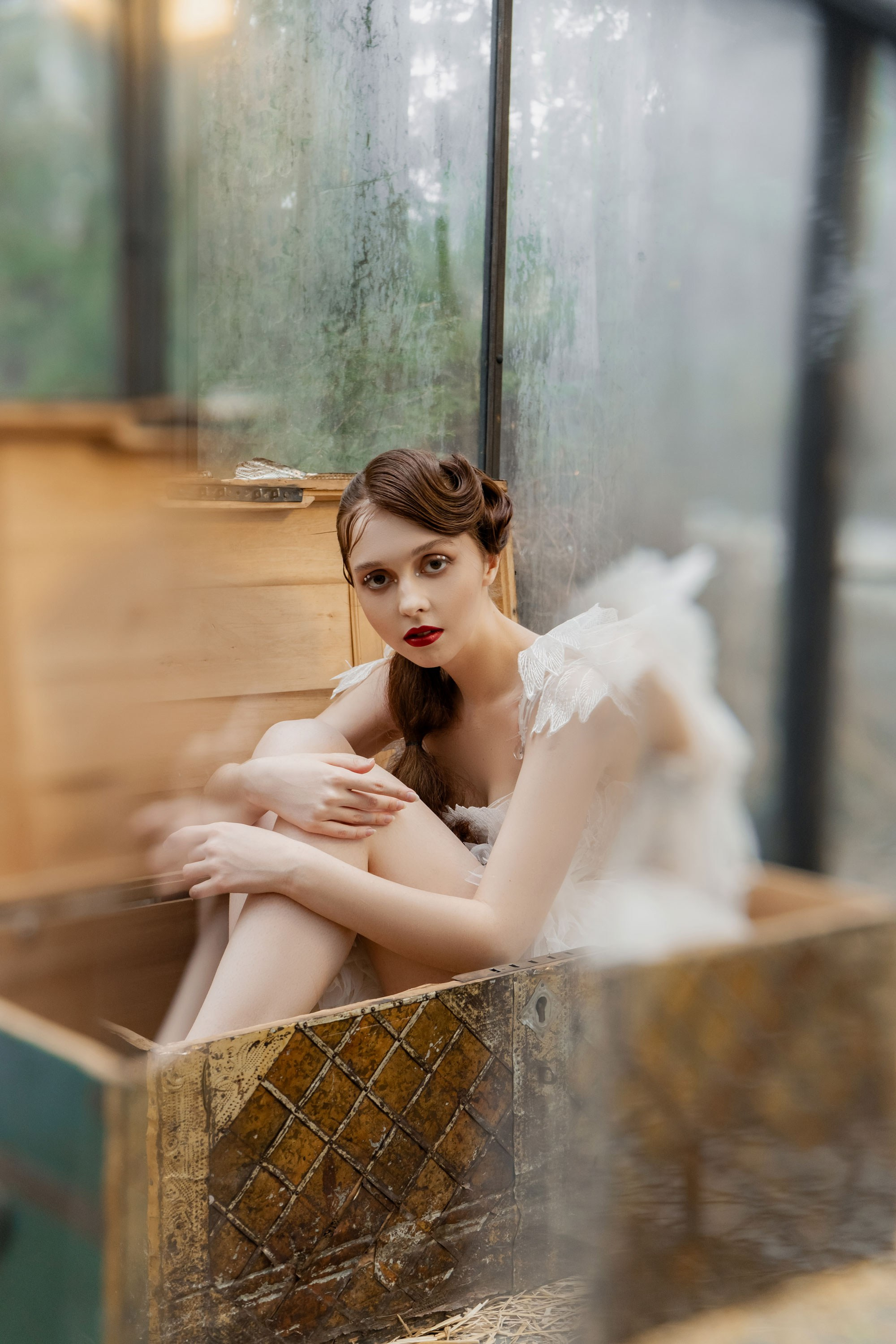 Лебедь в будуаре. Проект «Сны Синицы» — Волшебные фотосессии