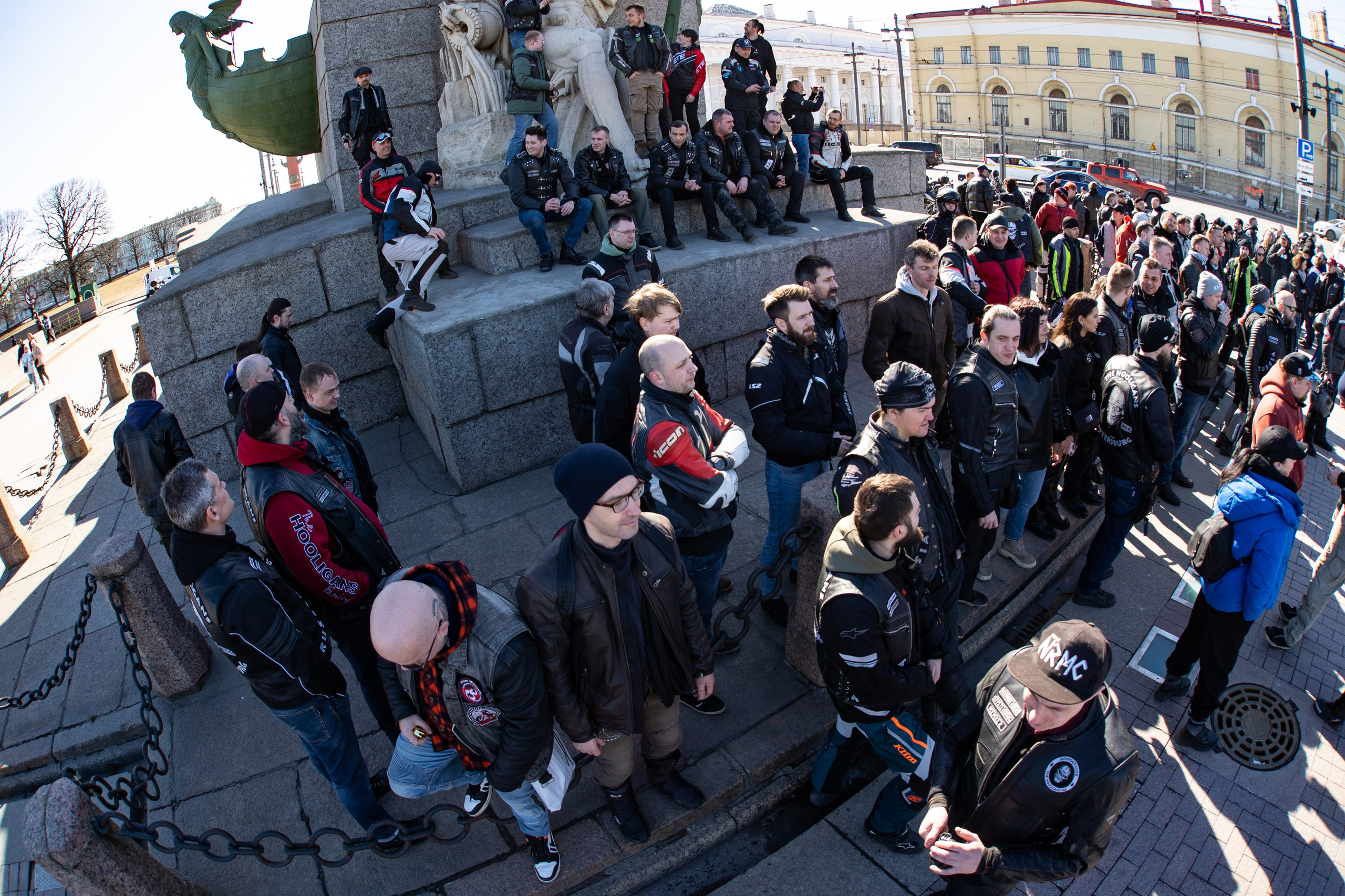 Весенний прохват мотоклуба Normans Riders MC. Концертный и репортажный фотограф в Санкт-Петербурге Слава Пахомов