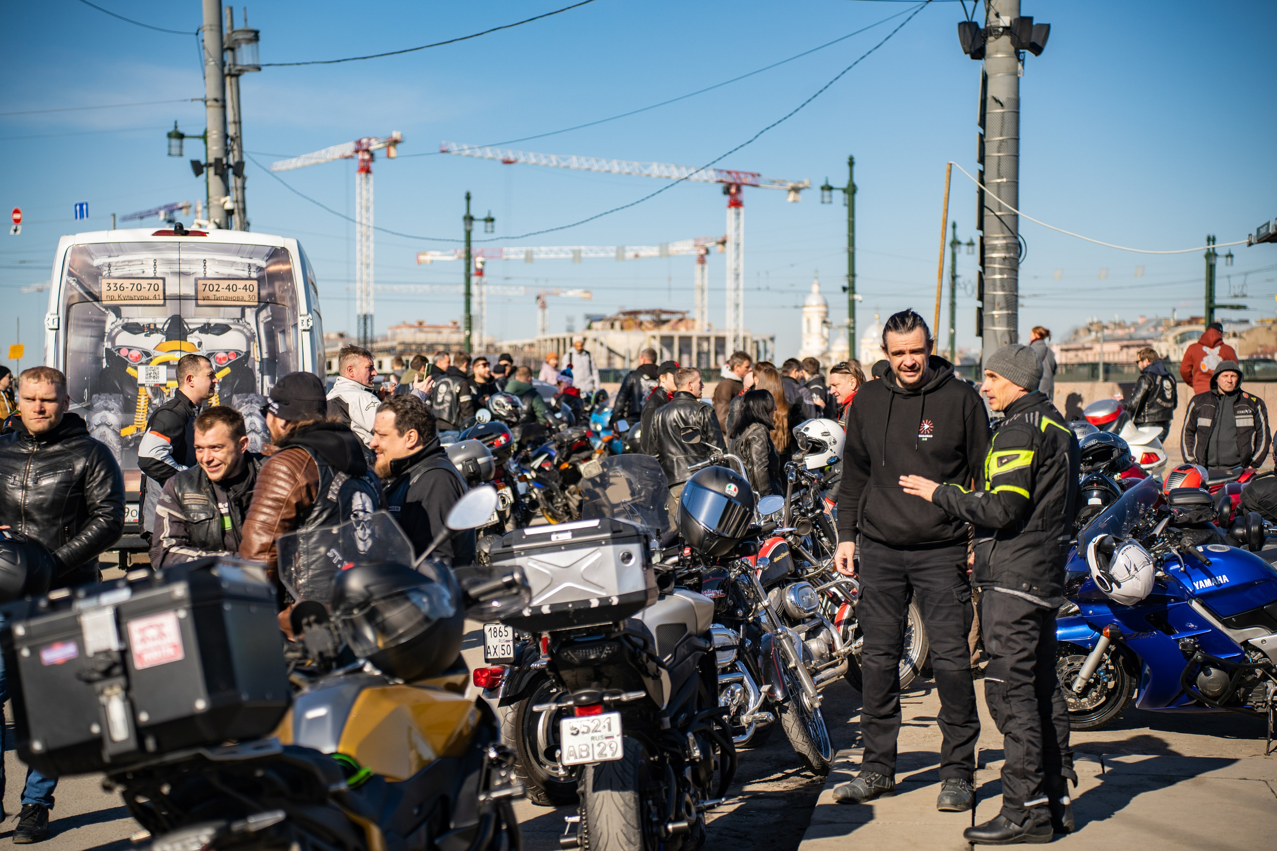 Весенний прохват мотоклуба Normans Riders MC. Концертный и репортажный фотограф в Санкт-Петербурге Слава Пахомов