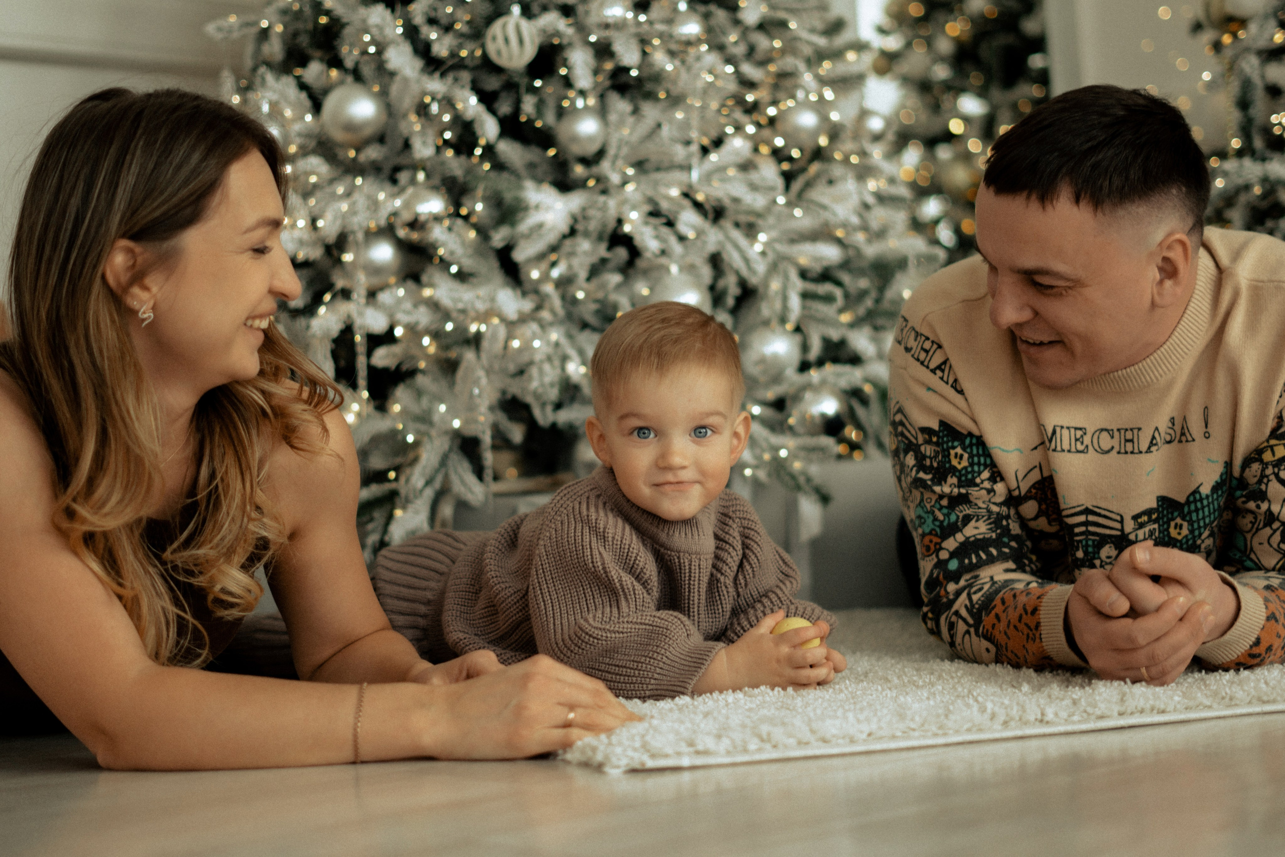 Студийная Новогодняя семейная съемка. Фотограф сахалин
