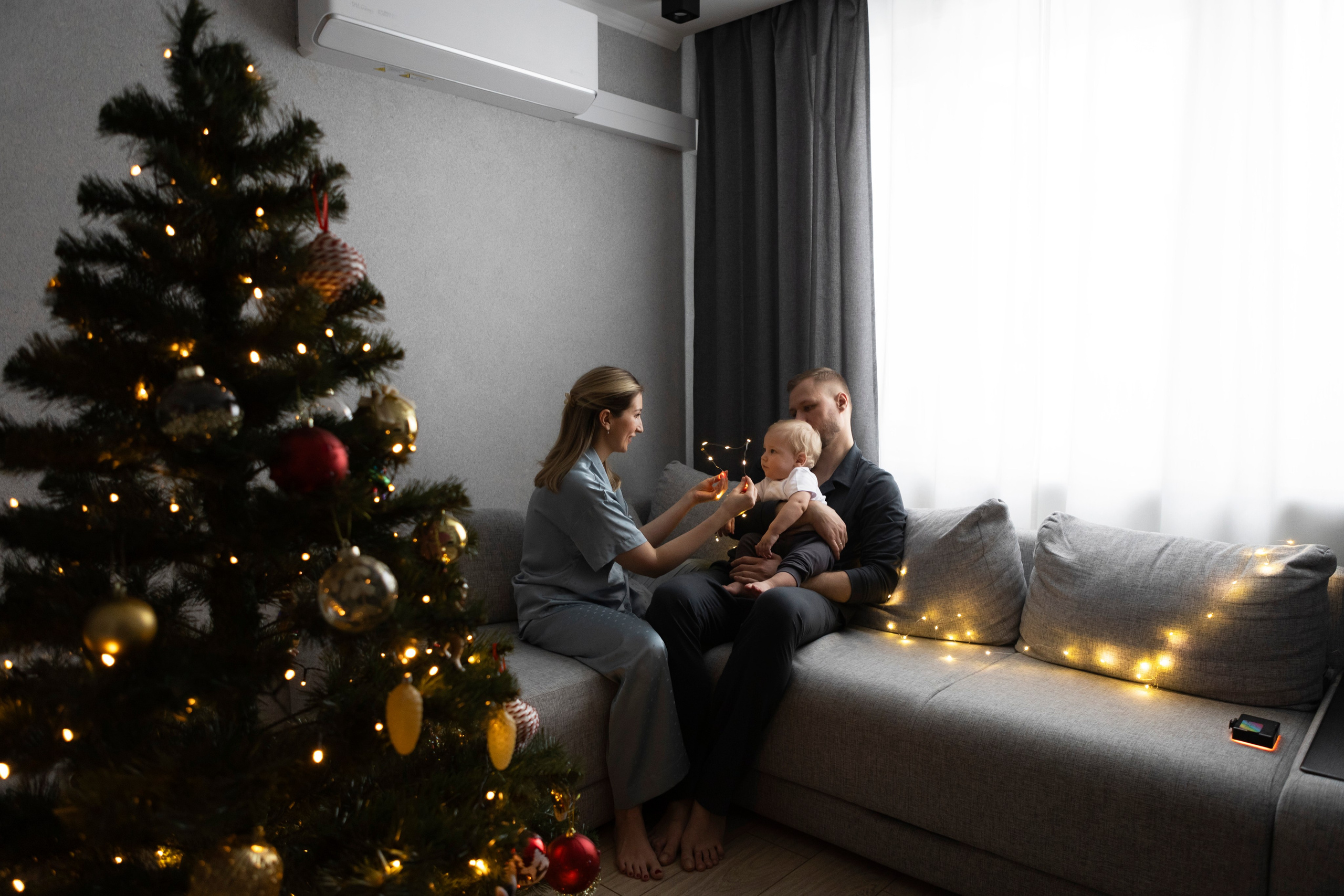 Домашняя новогодняя фотосессия. Семейный и портретный фотограф в Москве Елена Флегант