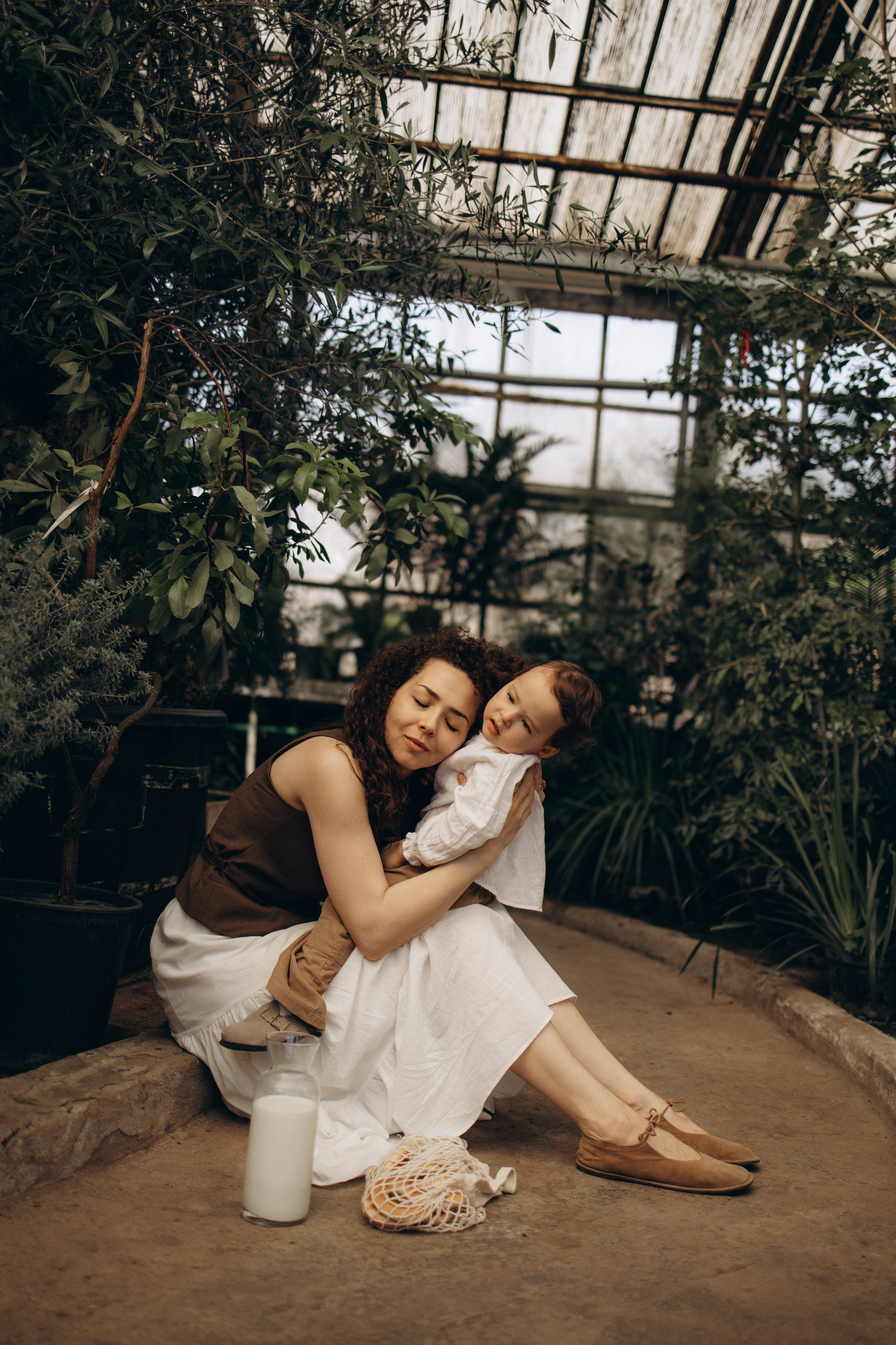 Прогулка по оранжерее. Семейный фотограф в Москве Ксения Аганина