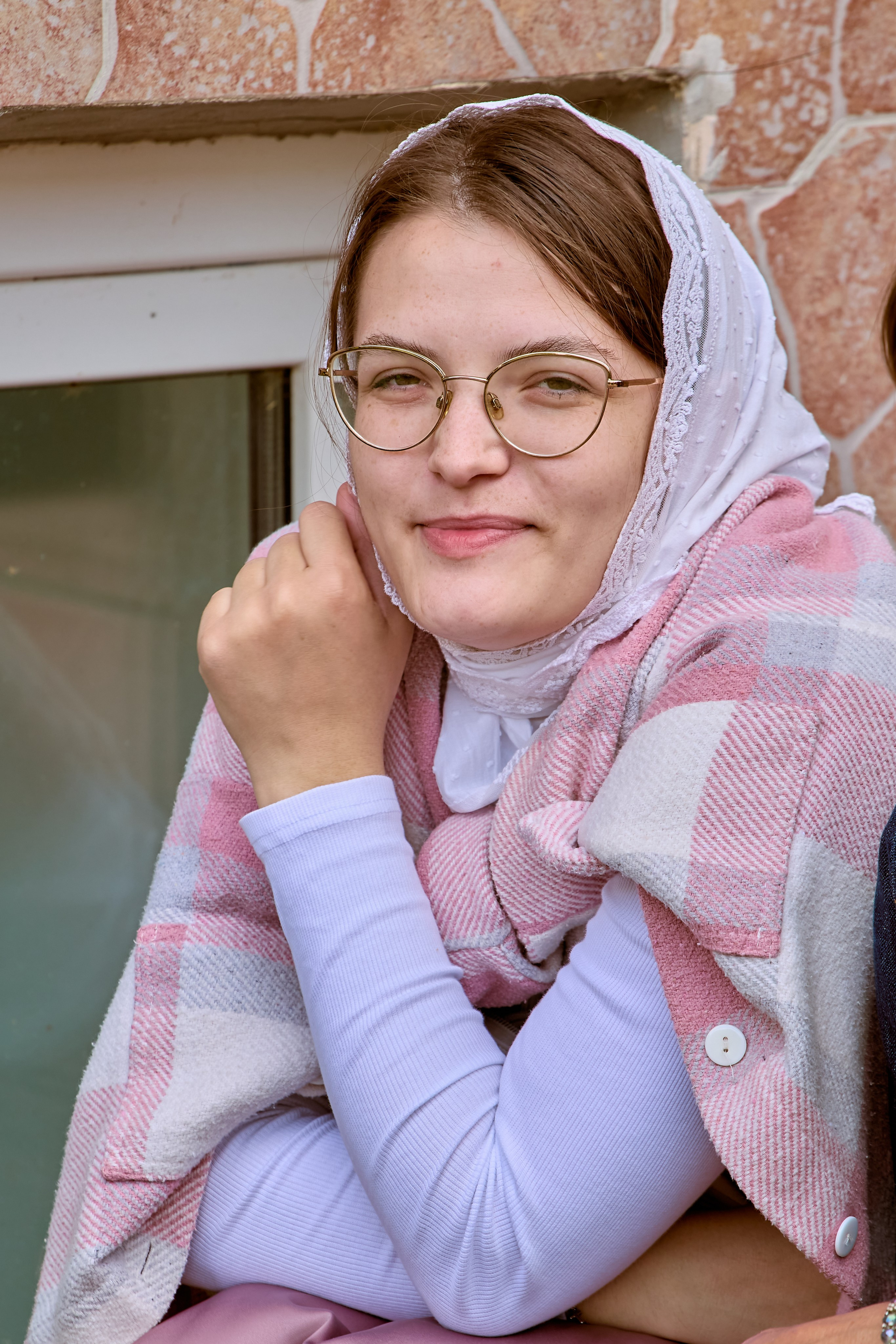 Портрет Матушки на крестном ходе в Дзержинске с иконой Богородицы Державная фото православного фотографа Николая Голованова.