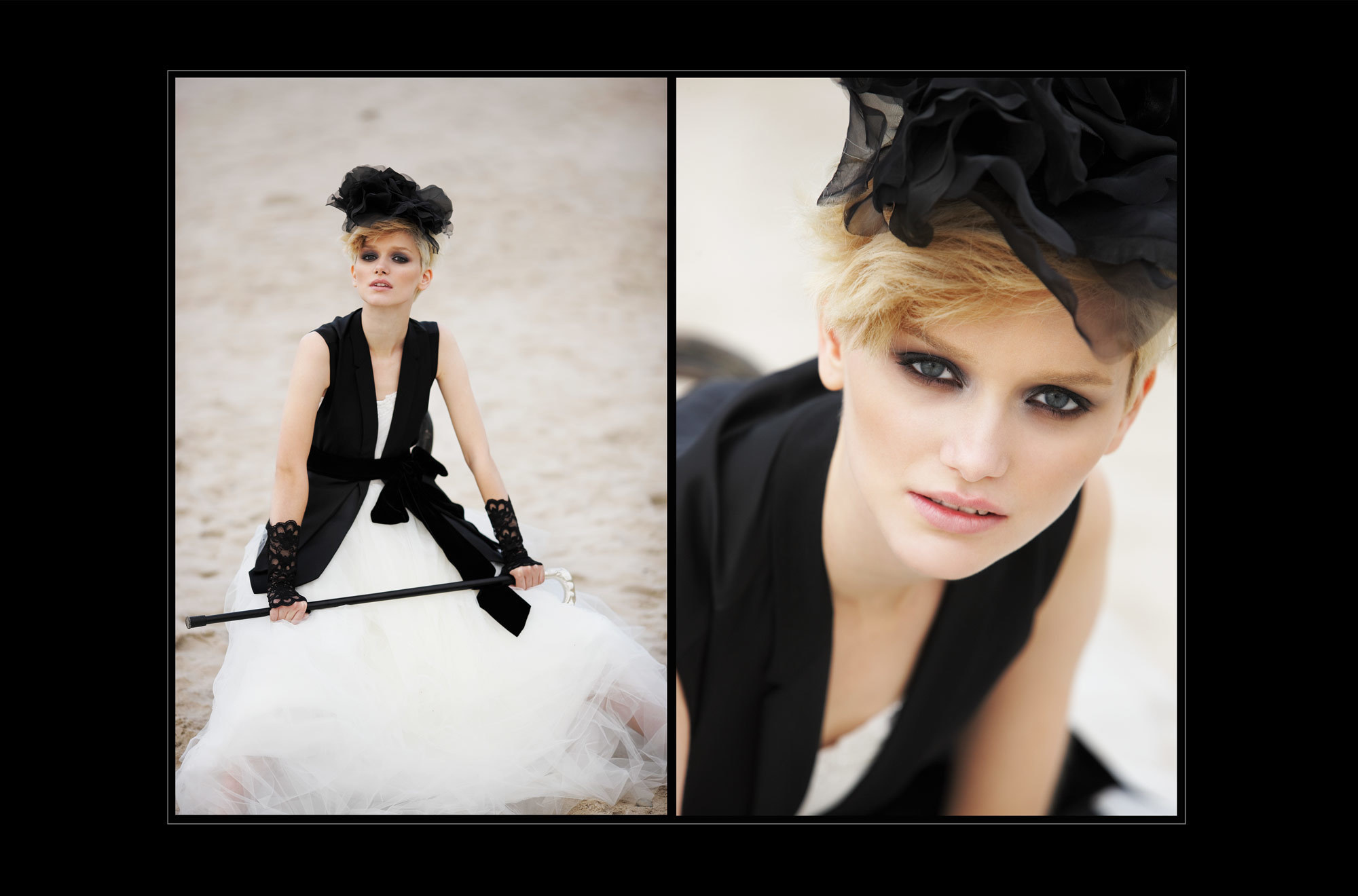 платье Alena Goretskaya, жилет Dior, фэшн