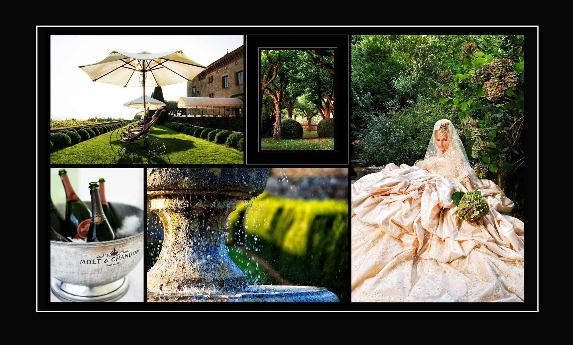 свадебная сессия в Château de Bagnols