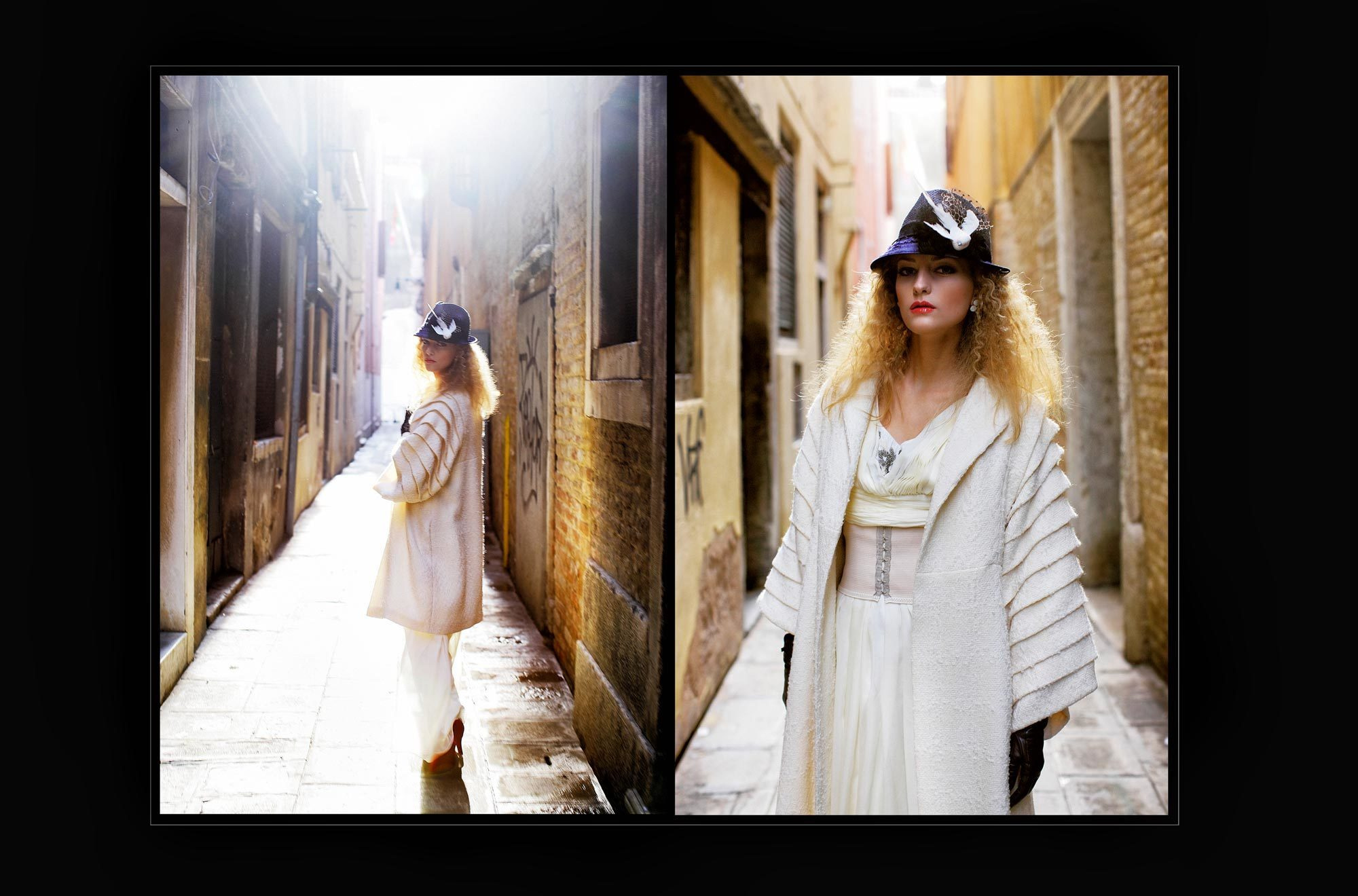 фешн на улицах Венеции, образ невесты