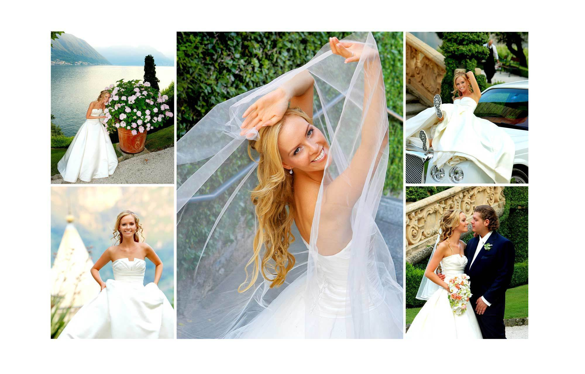 фотосессия невесты в Италии озеро Комо